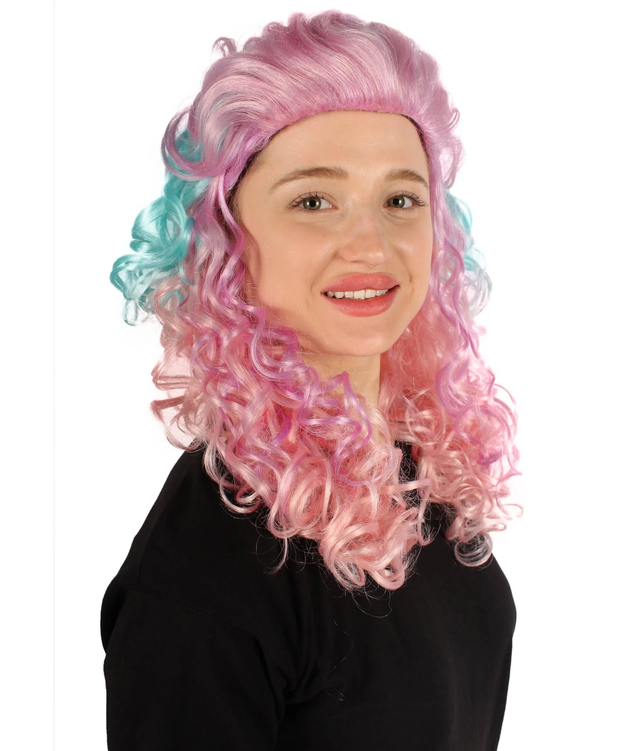 HPO Adult Women's Long Curly Country Singer Wig | Multiple Color Options