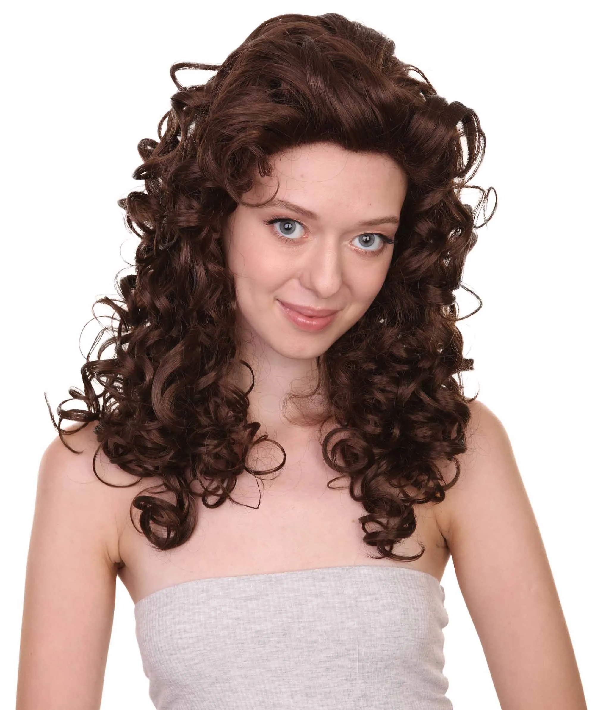 HPO Adult Women's Long Curly Country Singer Wig | Multiple Color Options