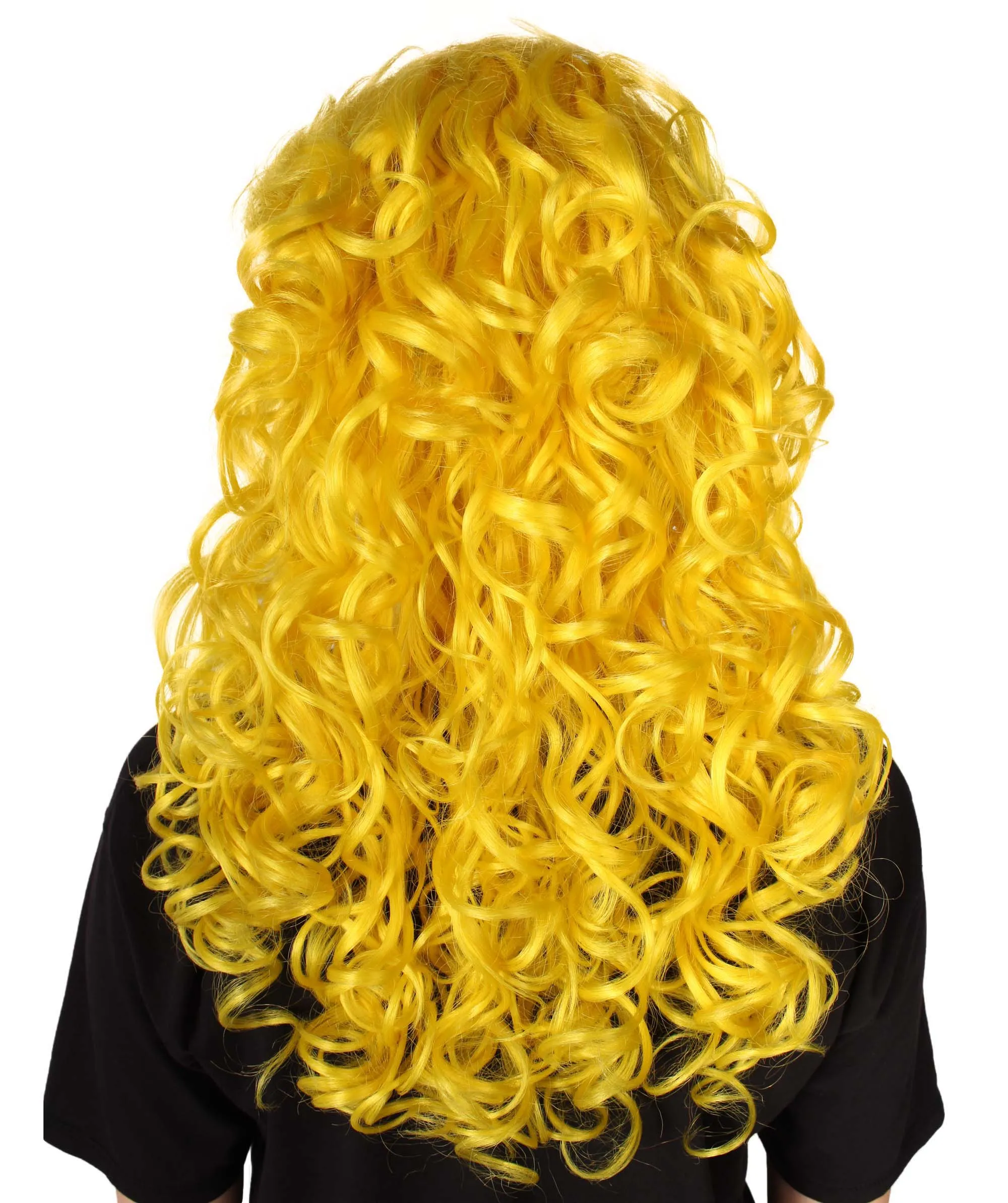 HPO Adult Women's Long Curly Country Singer Wig | Multiple Color Options