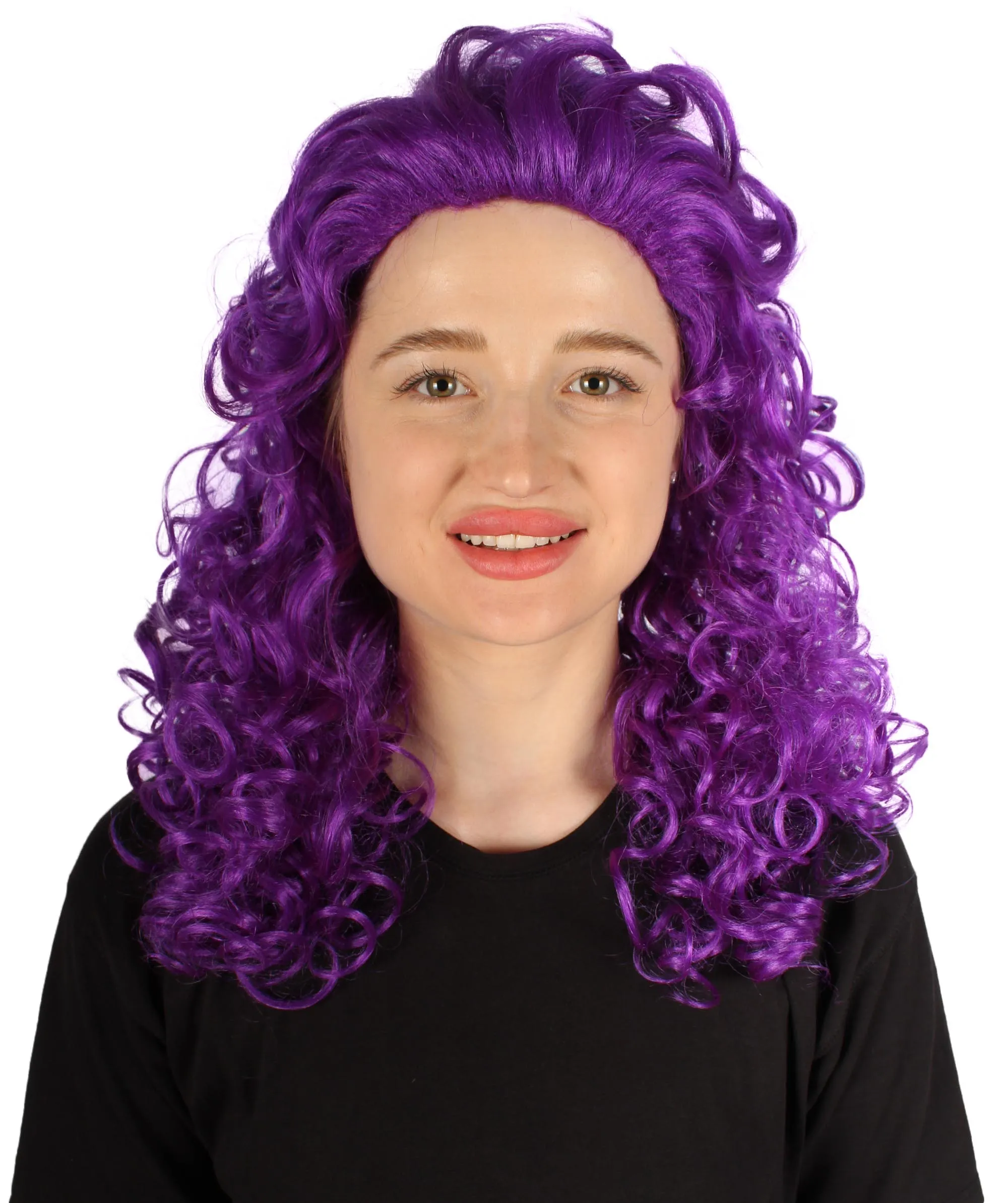 HPO Adult Women's Long Curly Country Singer Wig | Multiple Color Options