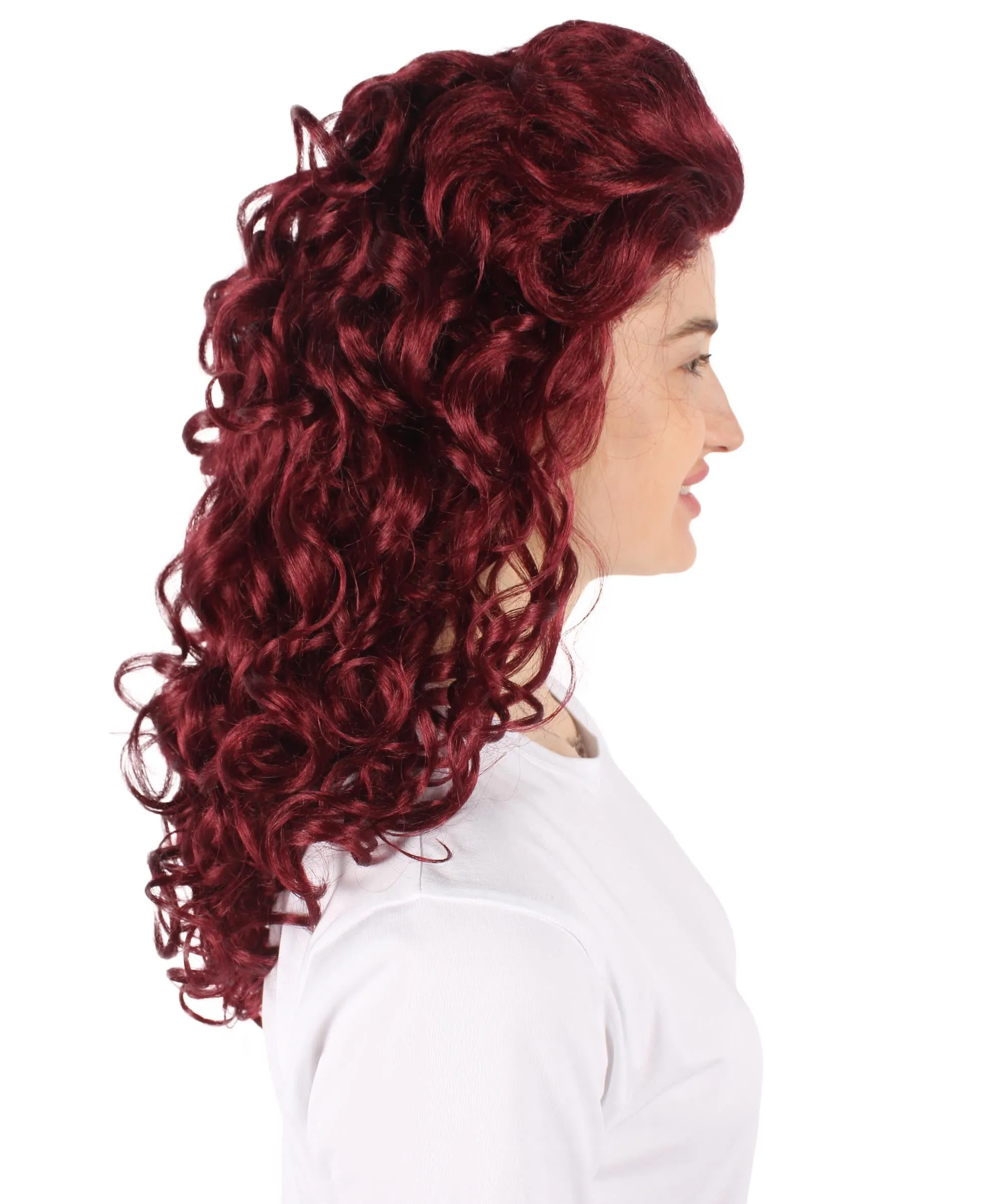 HPO Adult Women's Long Curly Country Singer Wig | Multiple Color Options