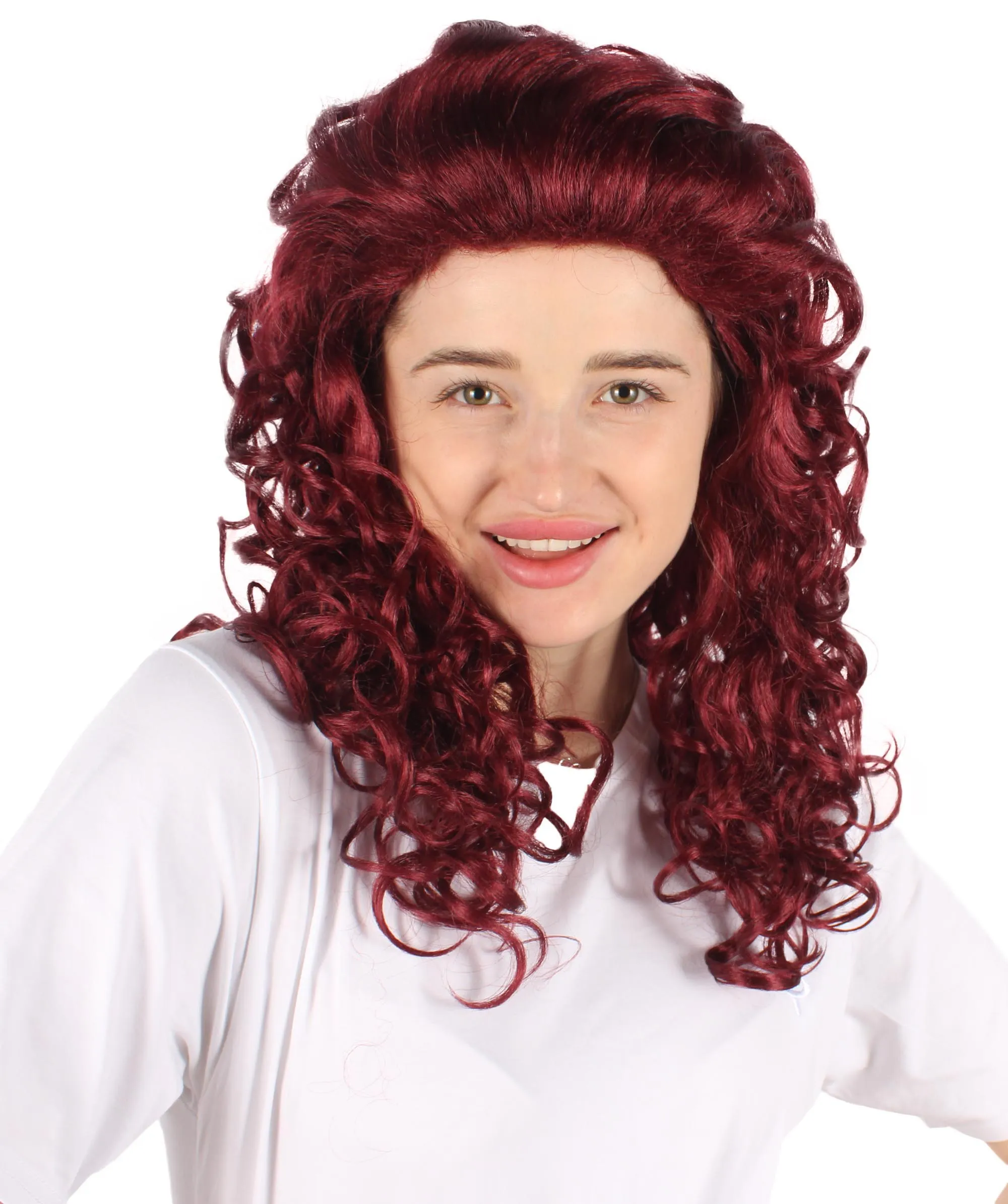 HPO Adult Women's Long Curly Country Singer Wig | Multiple Color Options