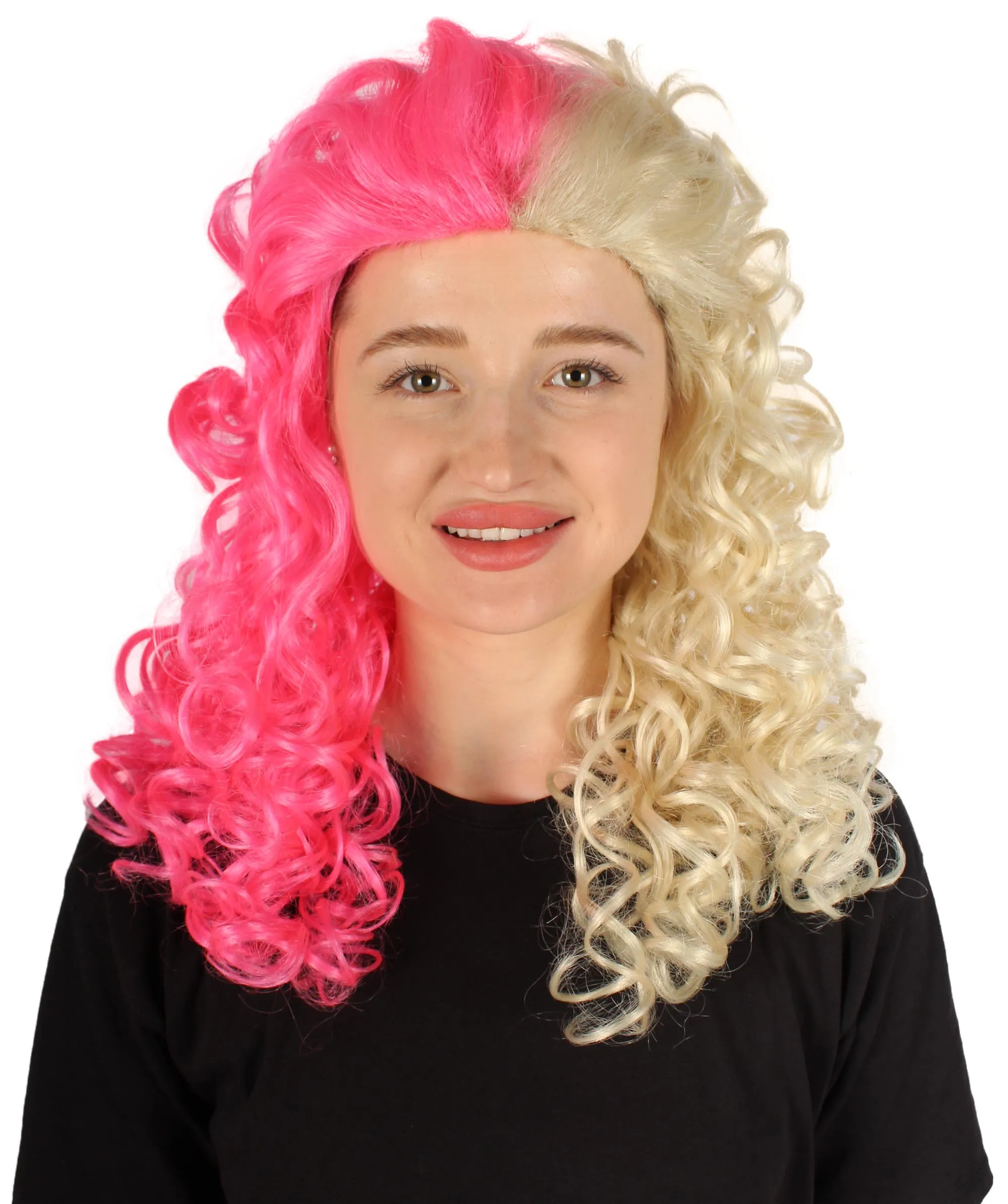 HPO Adult Women's Long Curly Country Singer Wig | Multiple Color Options