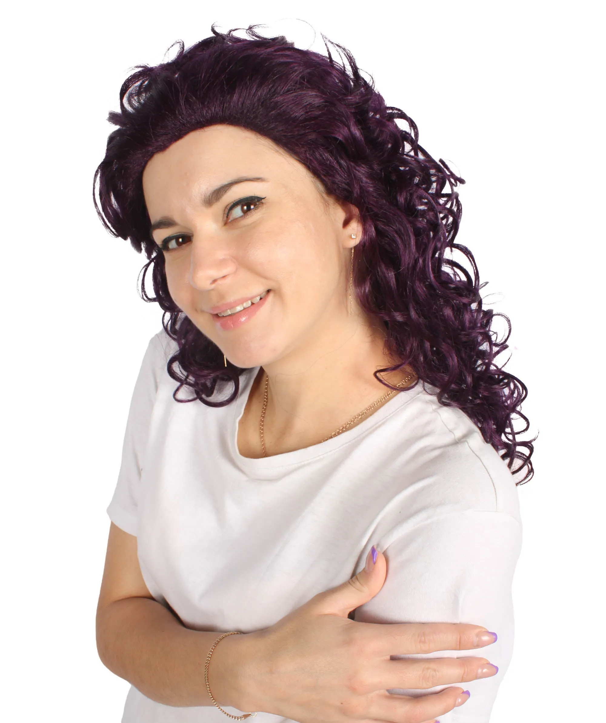 HPO Adult Women's Long Curly Country Singer Wig | Multiple Color Options