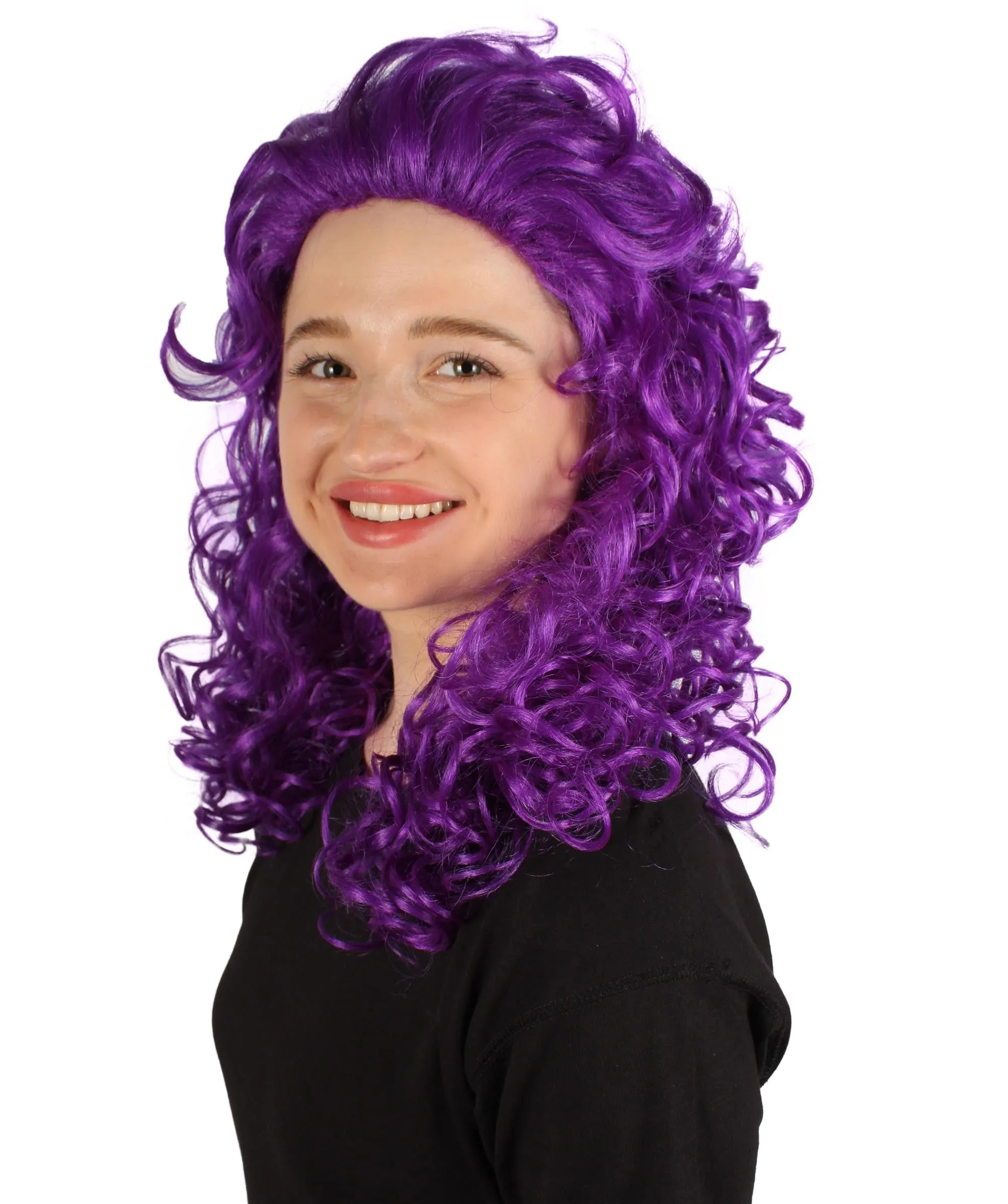 HPO Adult Women's Long Curly Country Singer Wig | Multiple Color Options