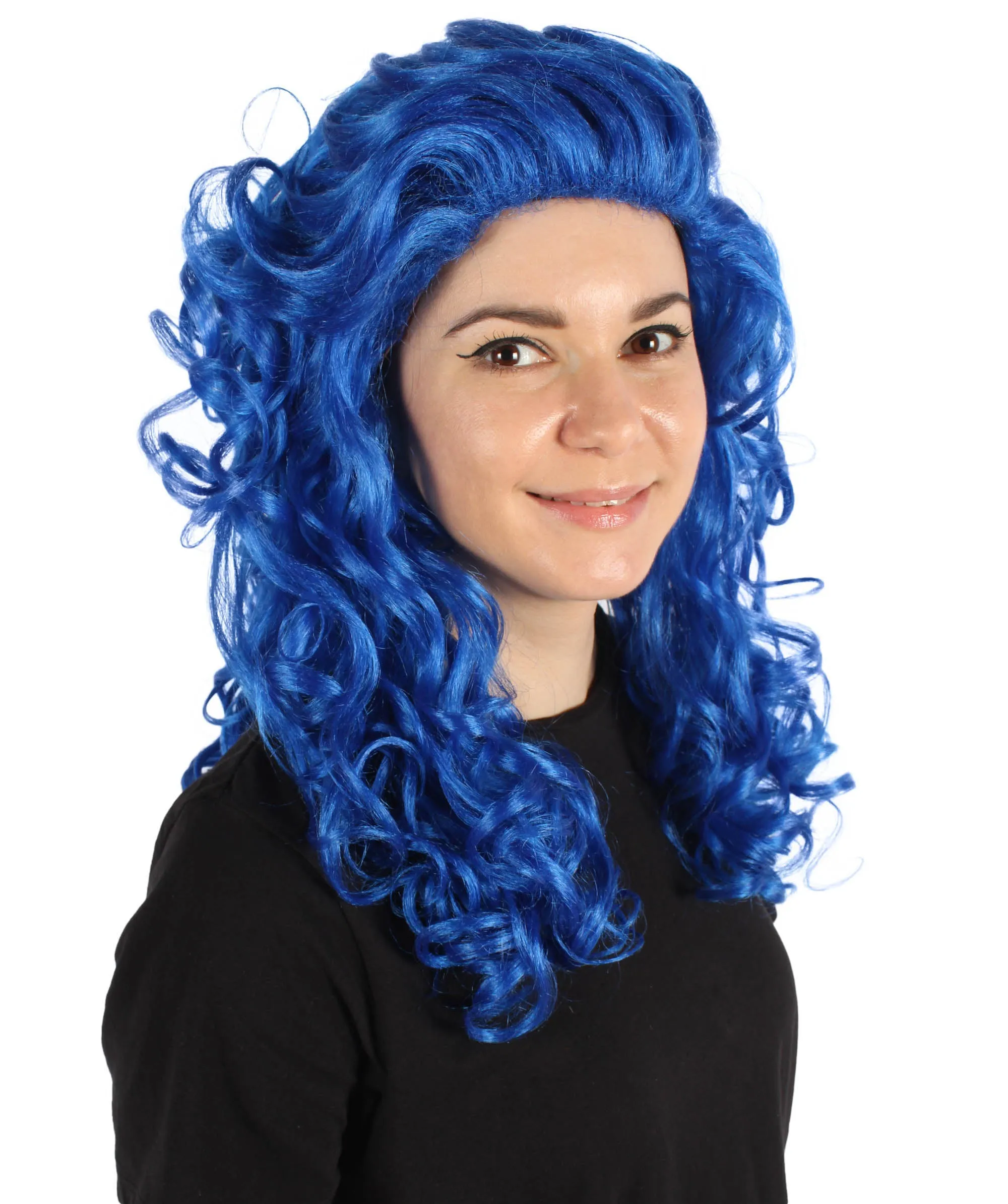 HPO Adult Women's Long Curly Country Singer Wig | Multiple Color Options