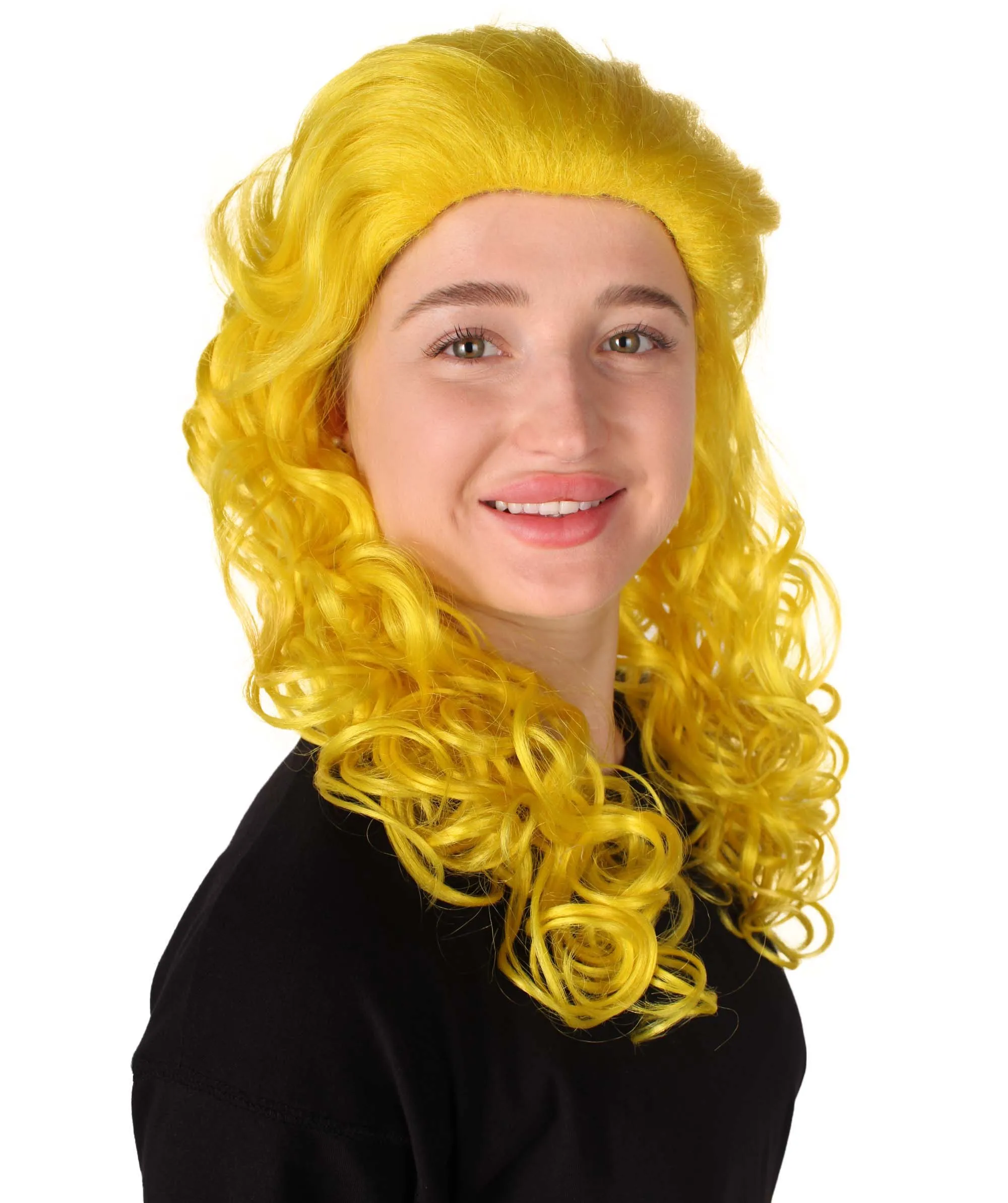 HPO Adult Women's Long Curly Country Singer Wig | Multiple Color Options