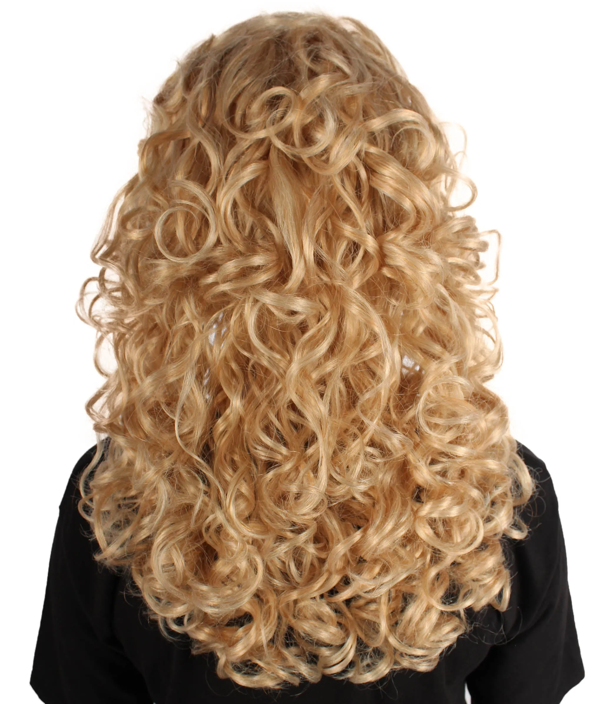 HPO Adult Women's Long Curly Country Singer Wig | Multiple Color Options