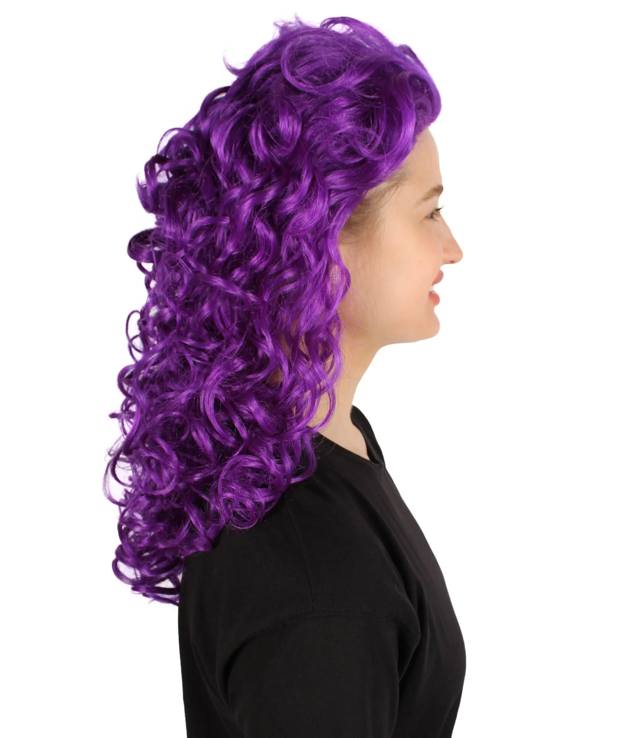 HPO Adult Women's Long Curly Country Singer Wig | Multiple Color Options