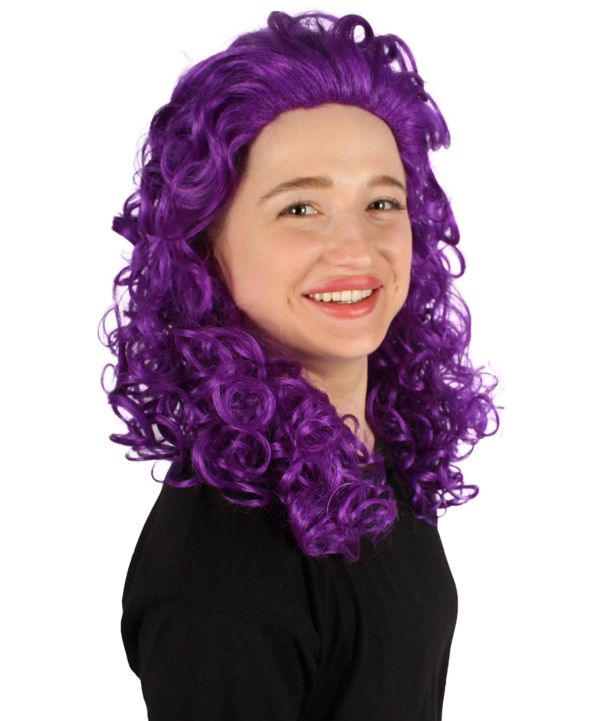 HPO Adult Women's Long Curly Country Singer Wig | Multiple Color Options