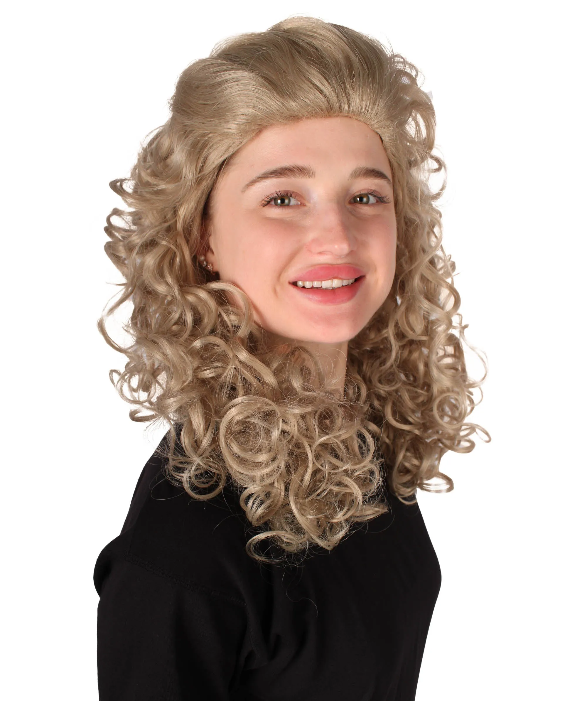 HPO Adult Women's Long Curly Country Singer Wig | Multiple Color Options