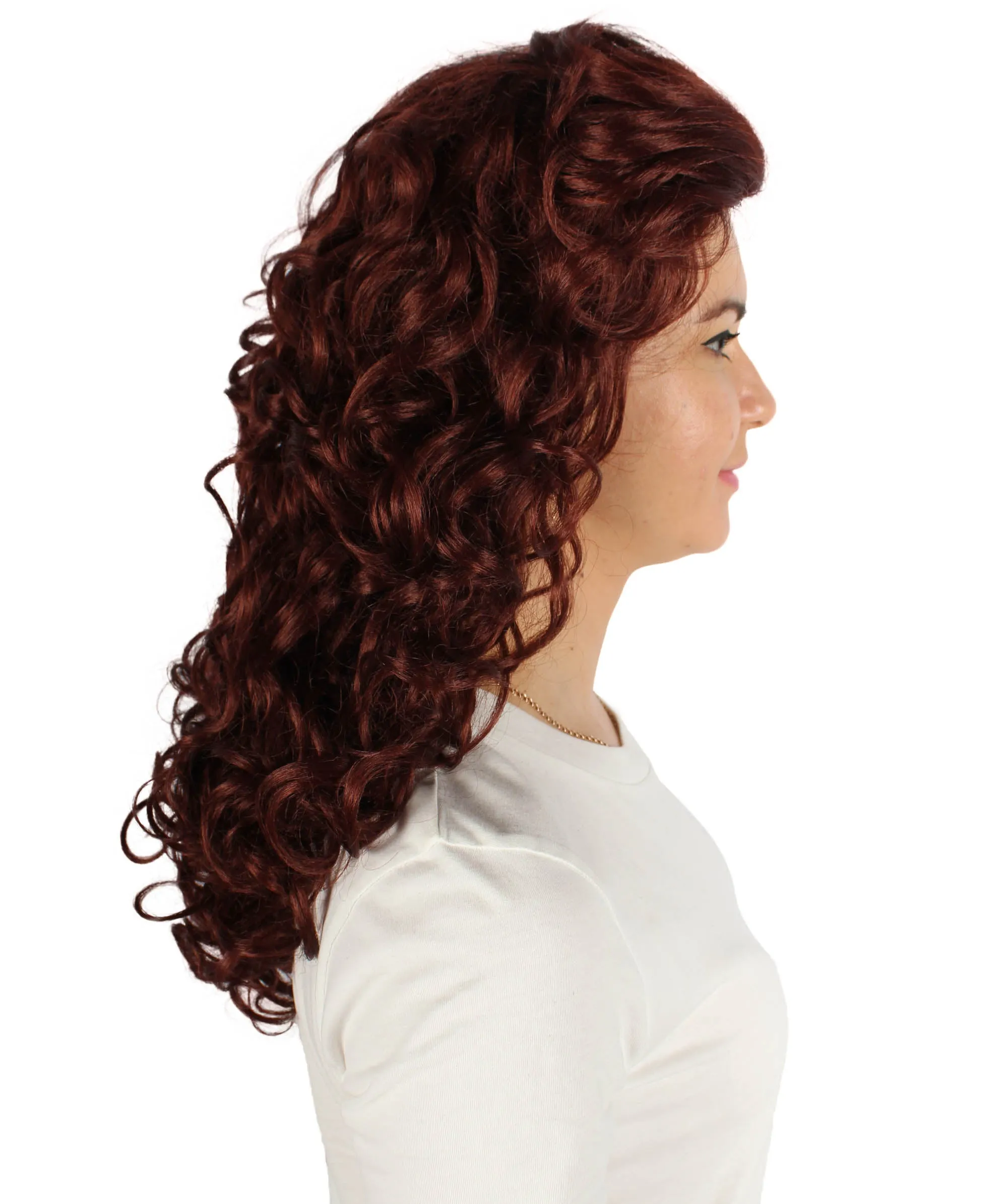 HPO Adult Women's Long Curly Country Singer Wig | Multiple Color Options