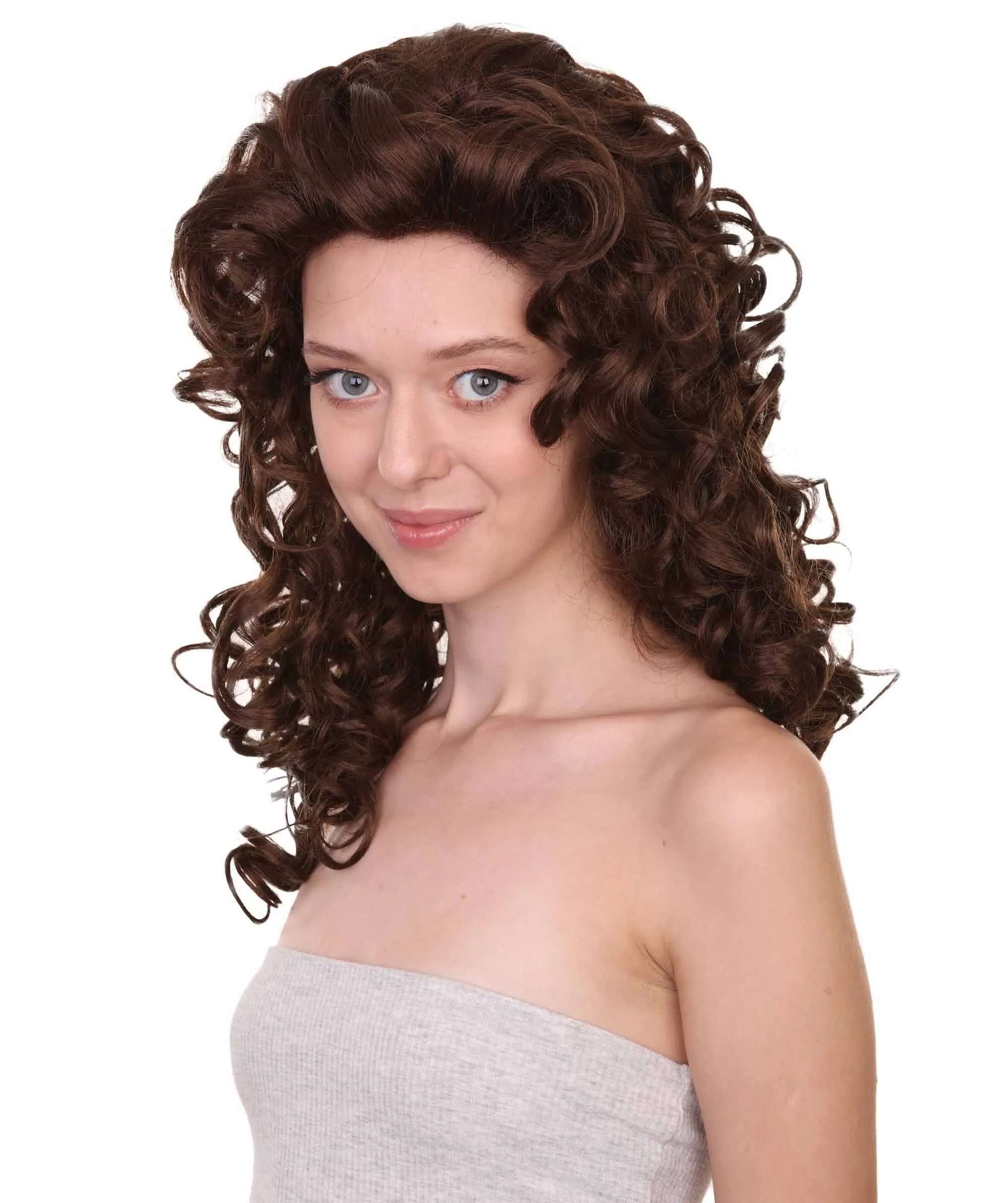 HPO Adult Women's Long Curly Country Singer Wig | Multiple Color Options