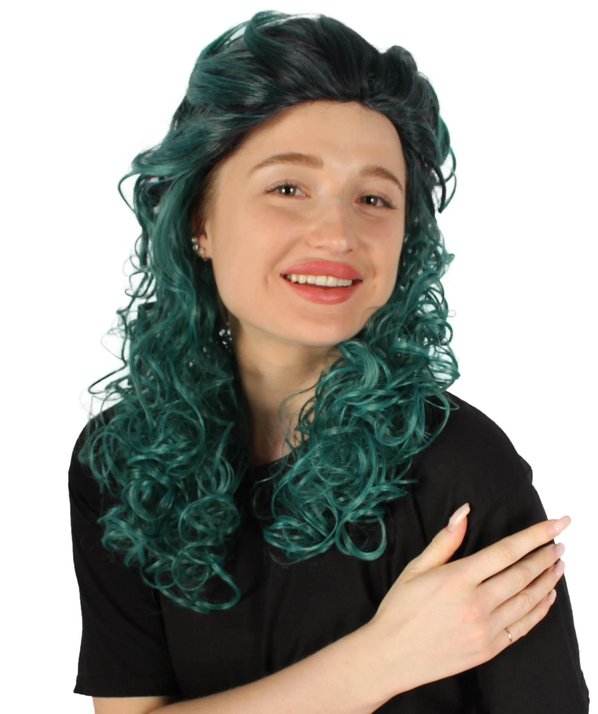 HPO Adult Women's Long Curly Country Singer Wig | Multiple Color Options