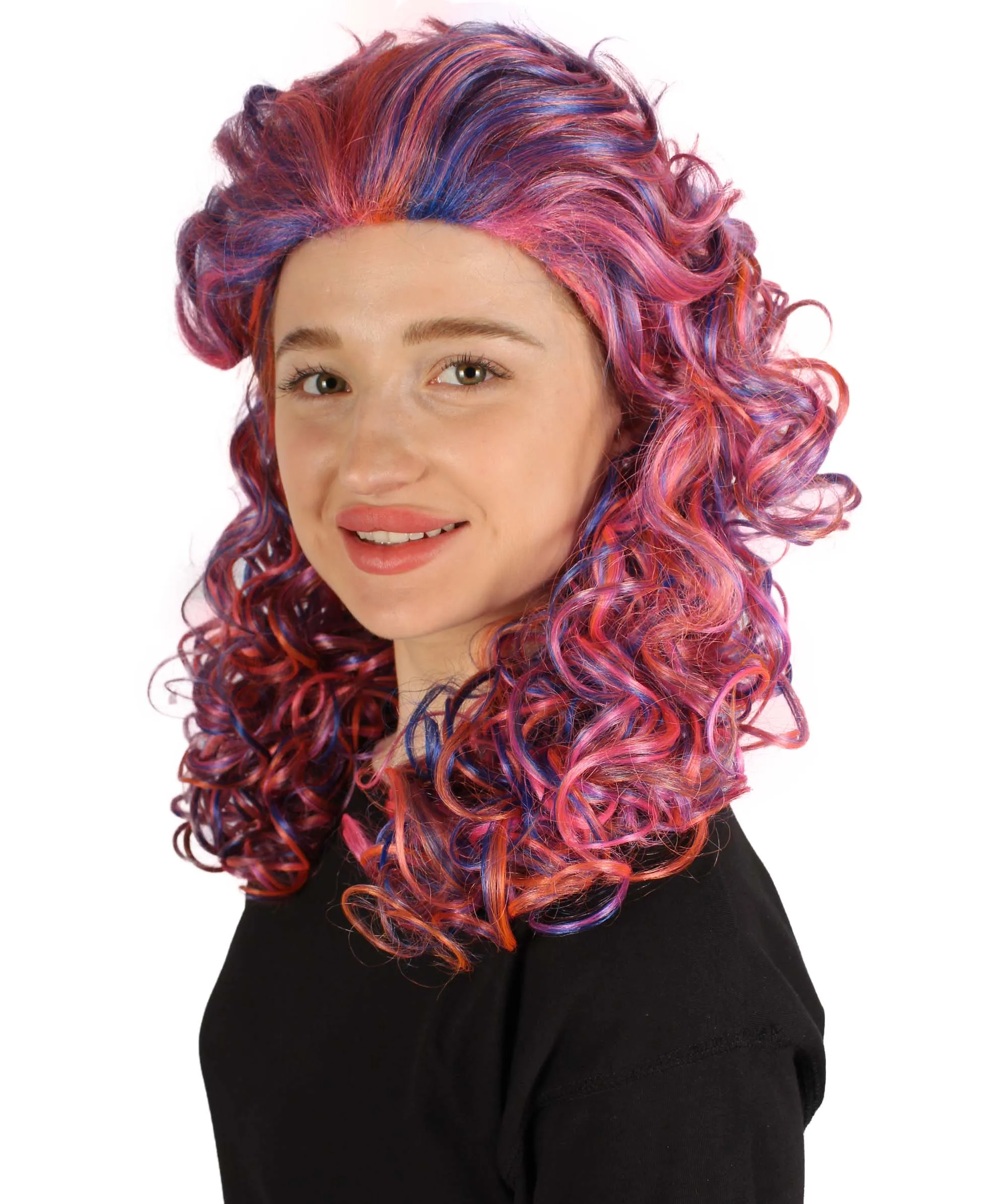 HPO Adult Women's Long Curly Country Singer Wig | Multiple Color Options
