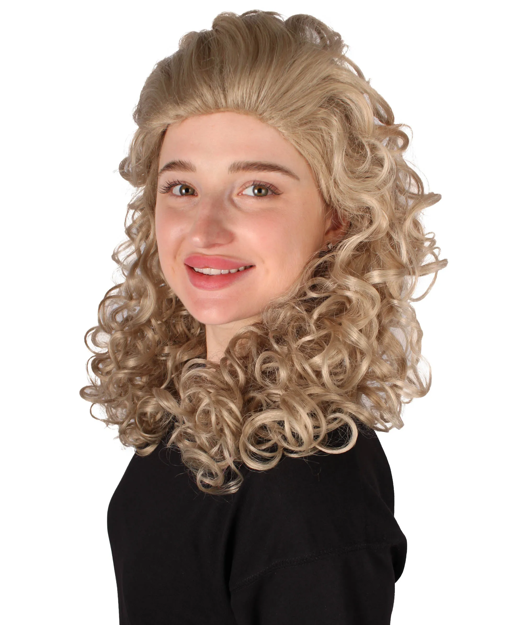 HPO Adult Women's Long Curly Country Singer Wig | Multiple Color Options