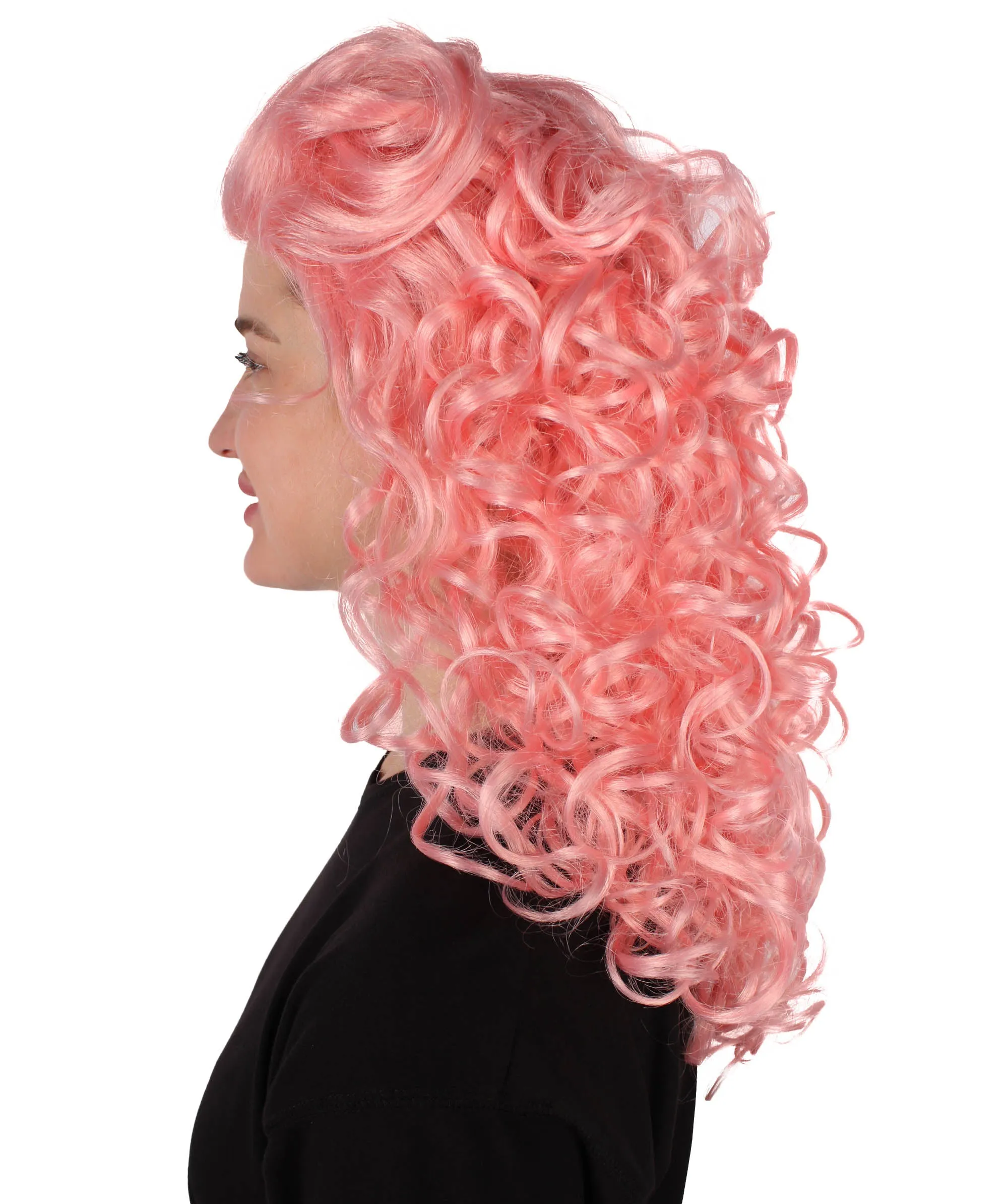HPO Adult Women's Long Curly Country Singer Wig | Multiple Color Options