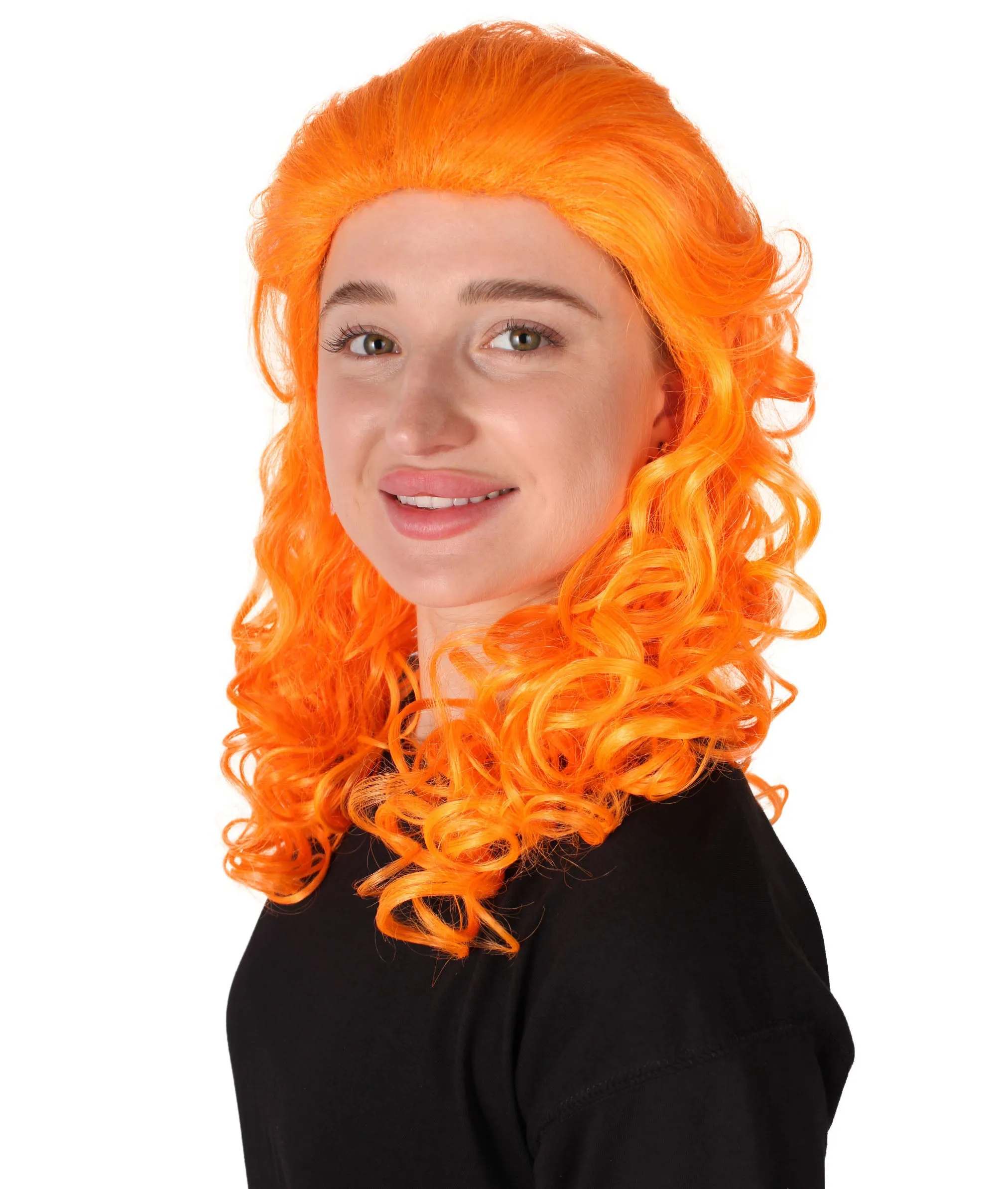 HPO Adult Women's Long Curly Country Singer Wig | Multiple Color Options