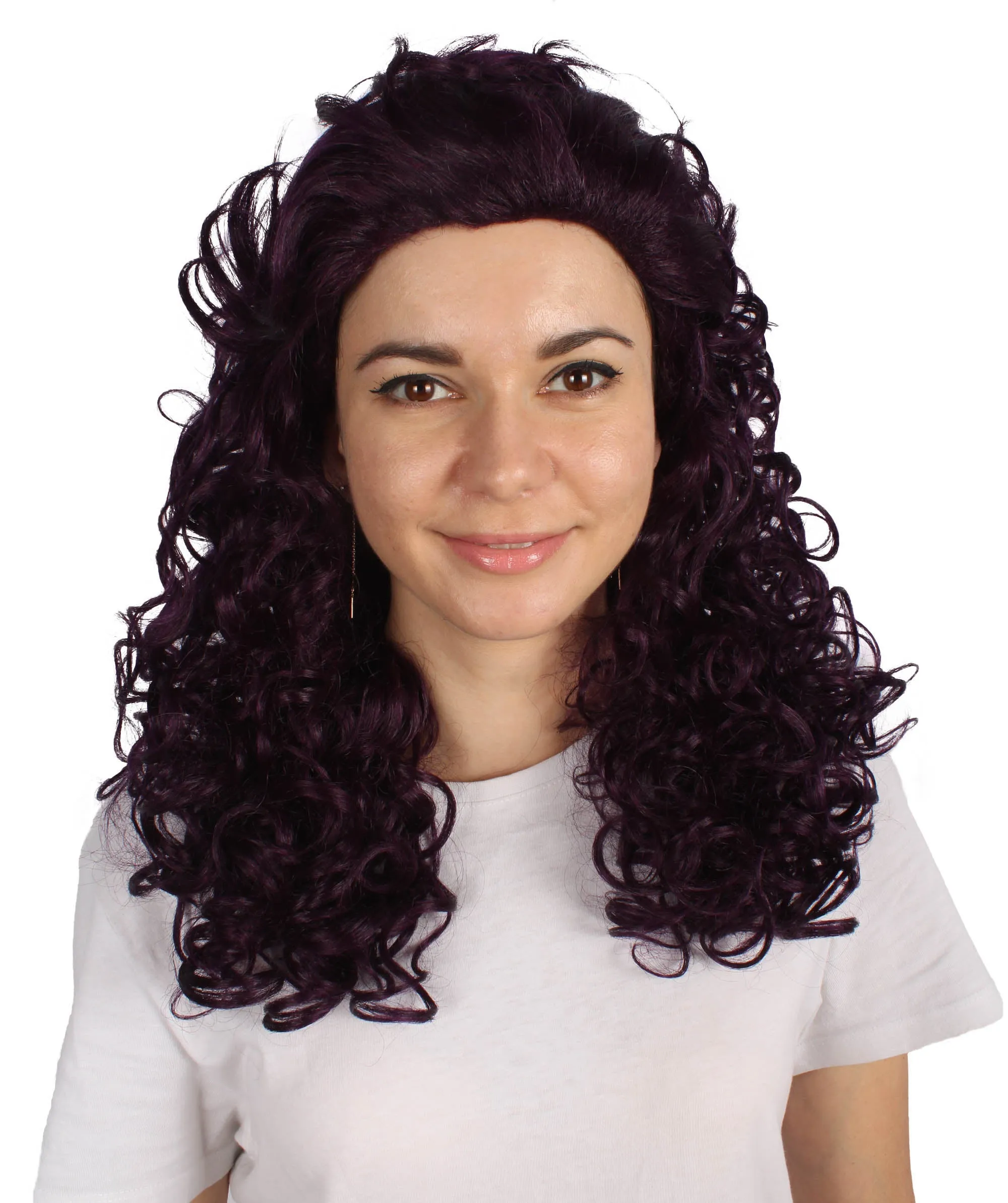 HPO Adult Women's Long Curly Country Singer Wig | Multiple Color Options