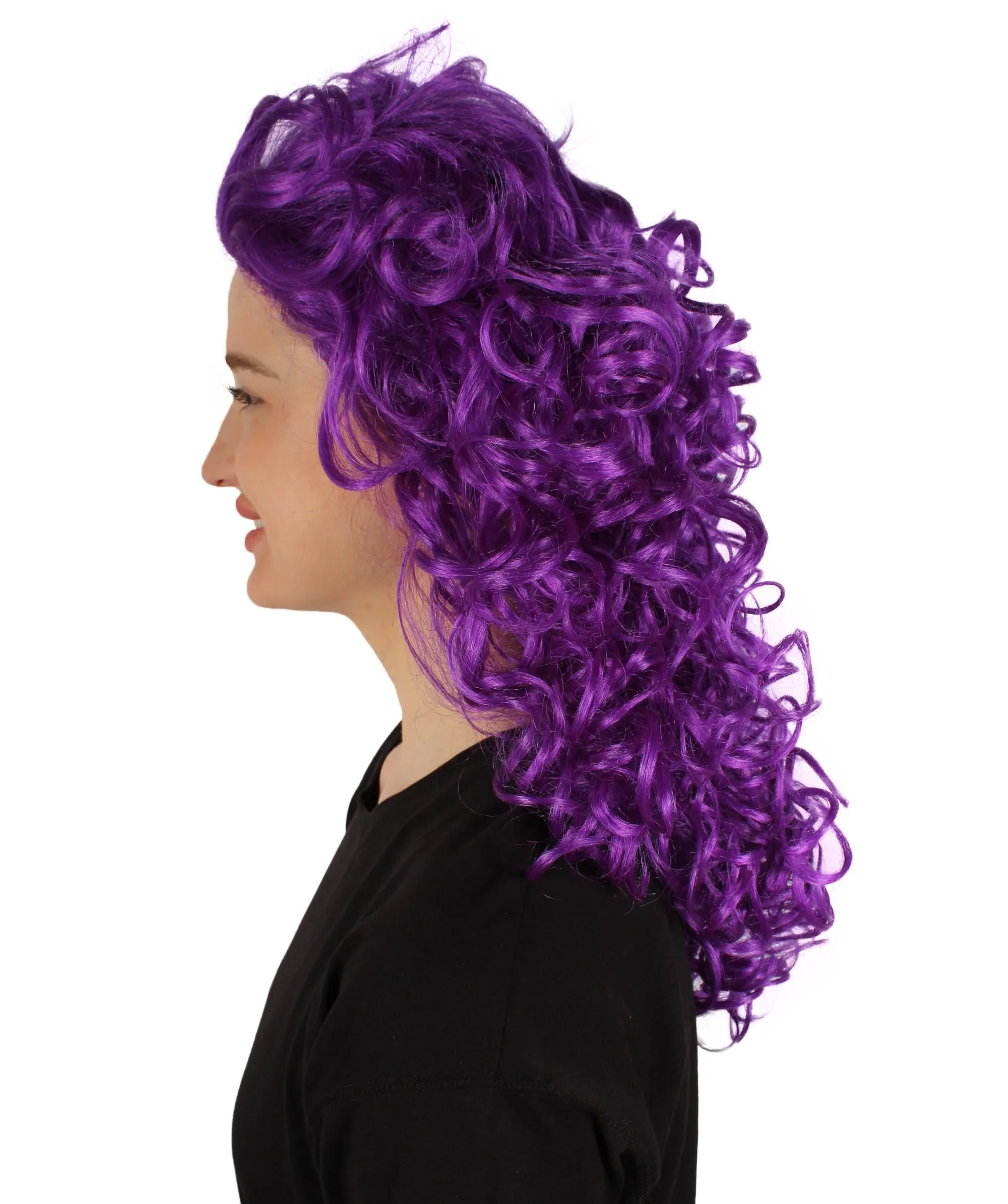HPO Adult Women's Long Curly Country Singer Wig | Multiple Color Options