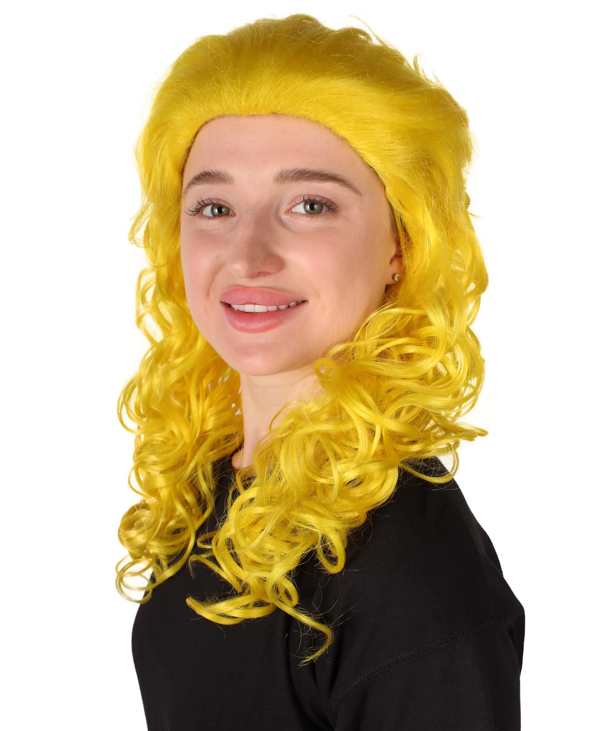HPO Adult Women's Long Curly Country Singer Wig | Multiple Color Options