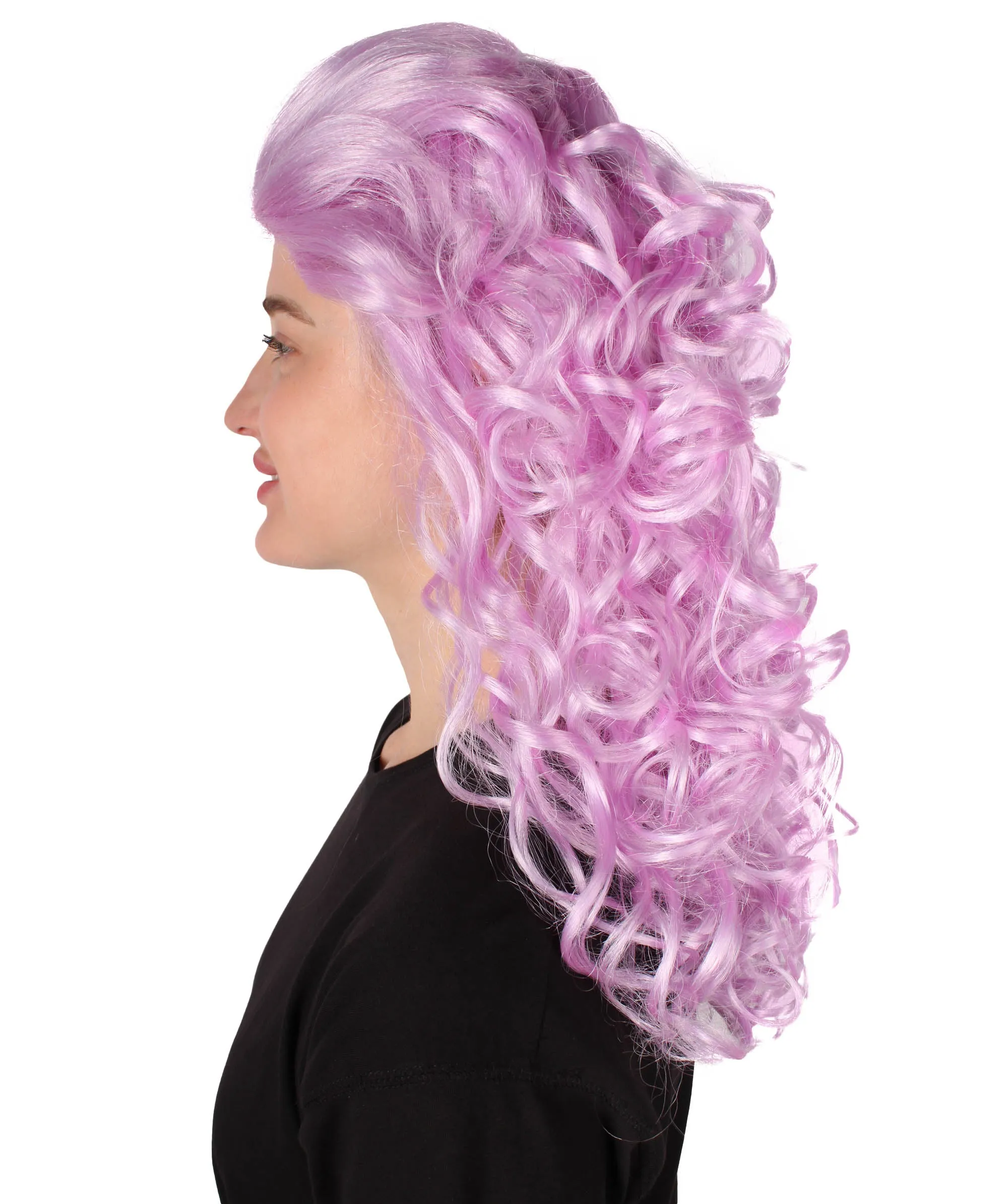 HPO Adult Women's Long Curly Country Singer Wig | Multiple Color Options