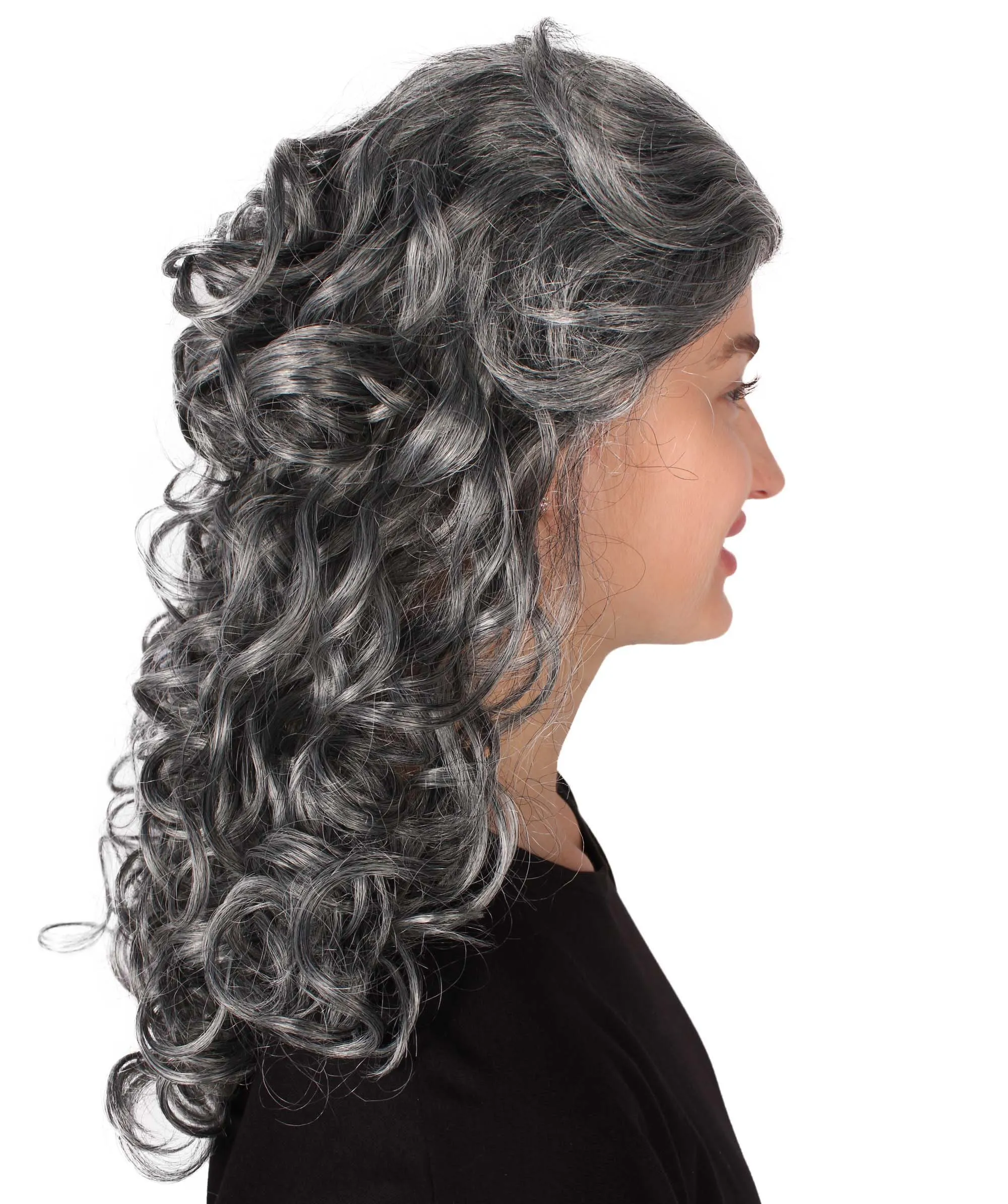 HPO Adult Women's Long Curly Country Singer Wig | Multiple Color Options