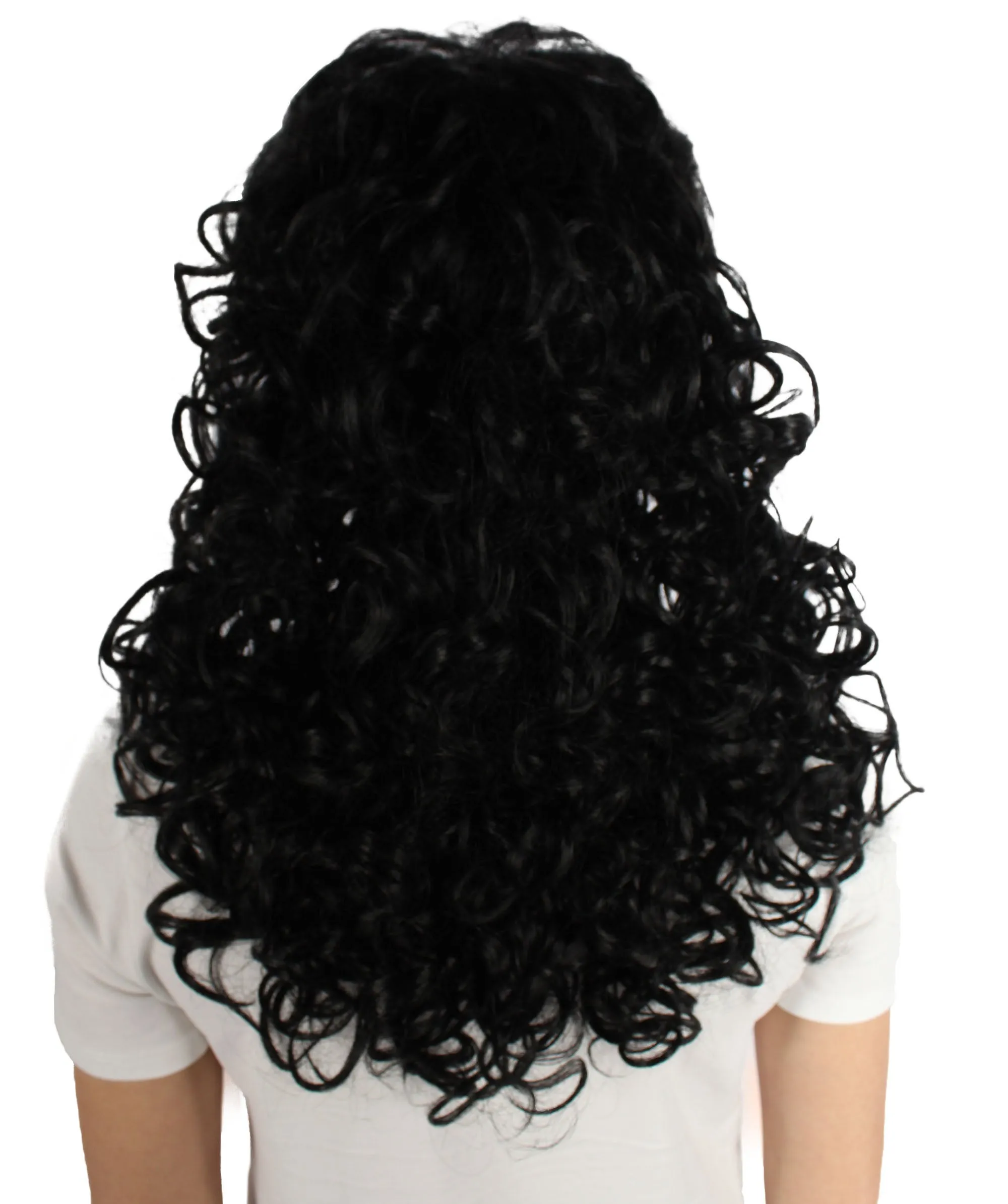 HPO Adult Women's Long Curly Country Singer Wig | Multiple Color Options