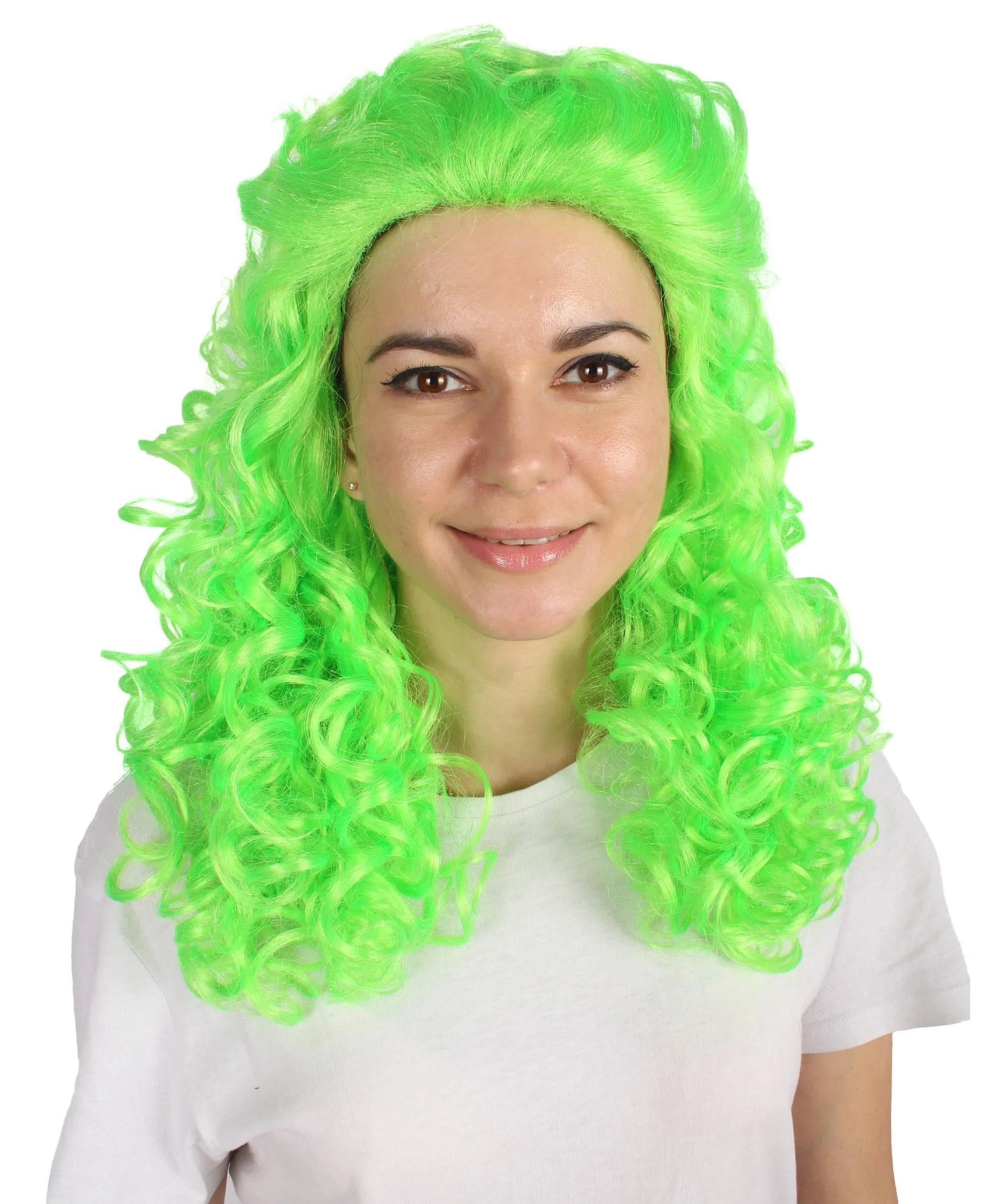 HPO Adult Women's Long Curly Country Singer Wig | Multiple Color Options
