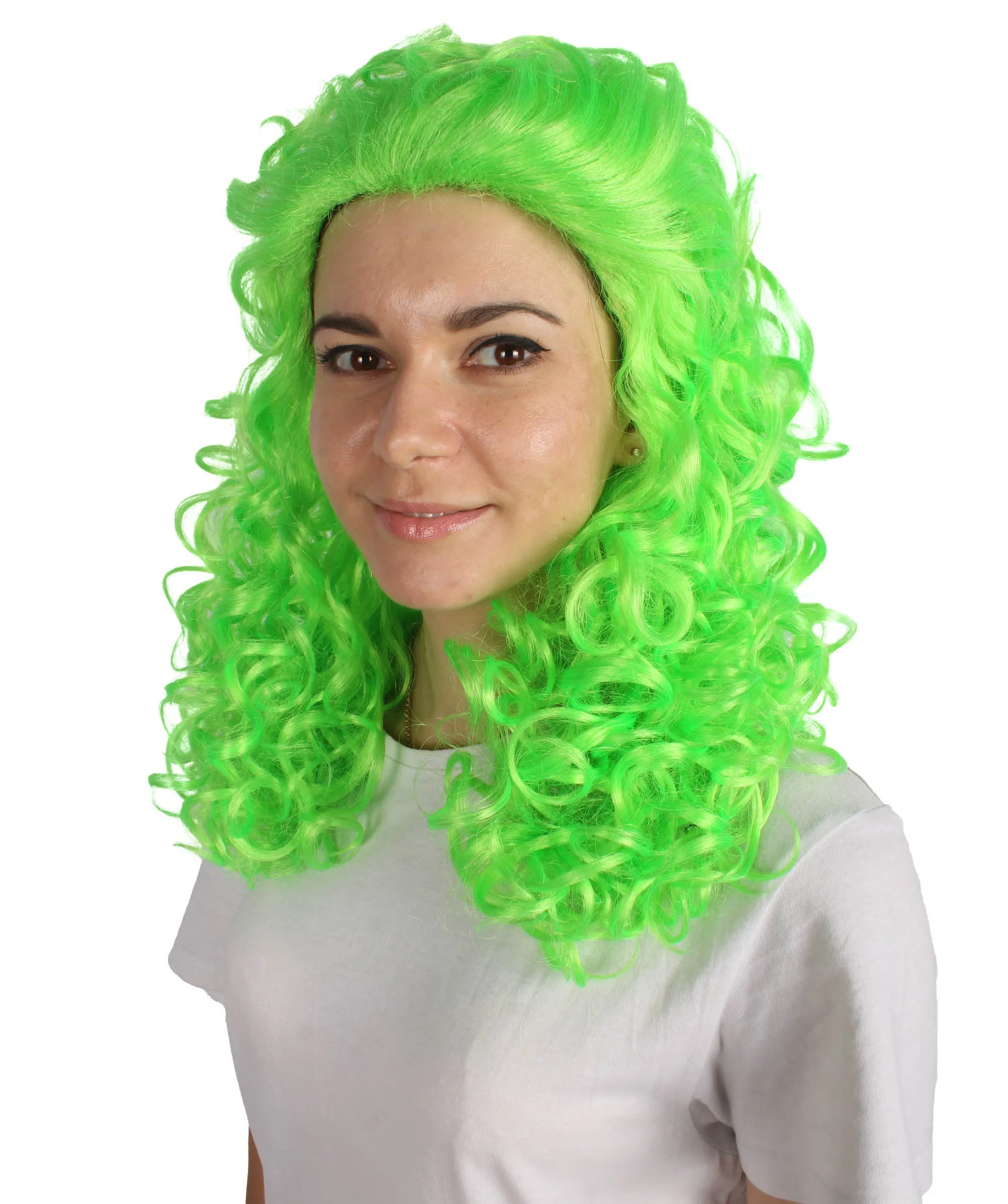 HPO Adult Women's Long Curly Country Singer Wig | Multiple Color Options