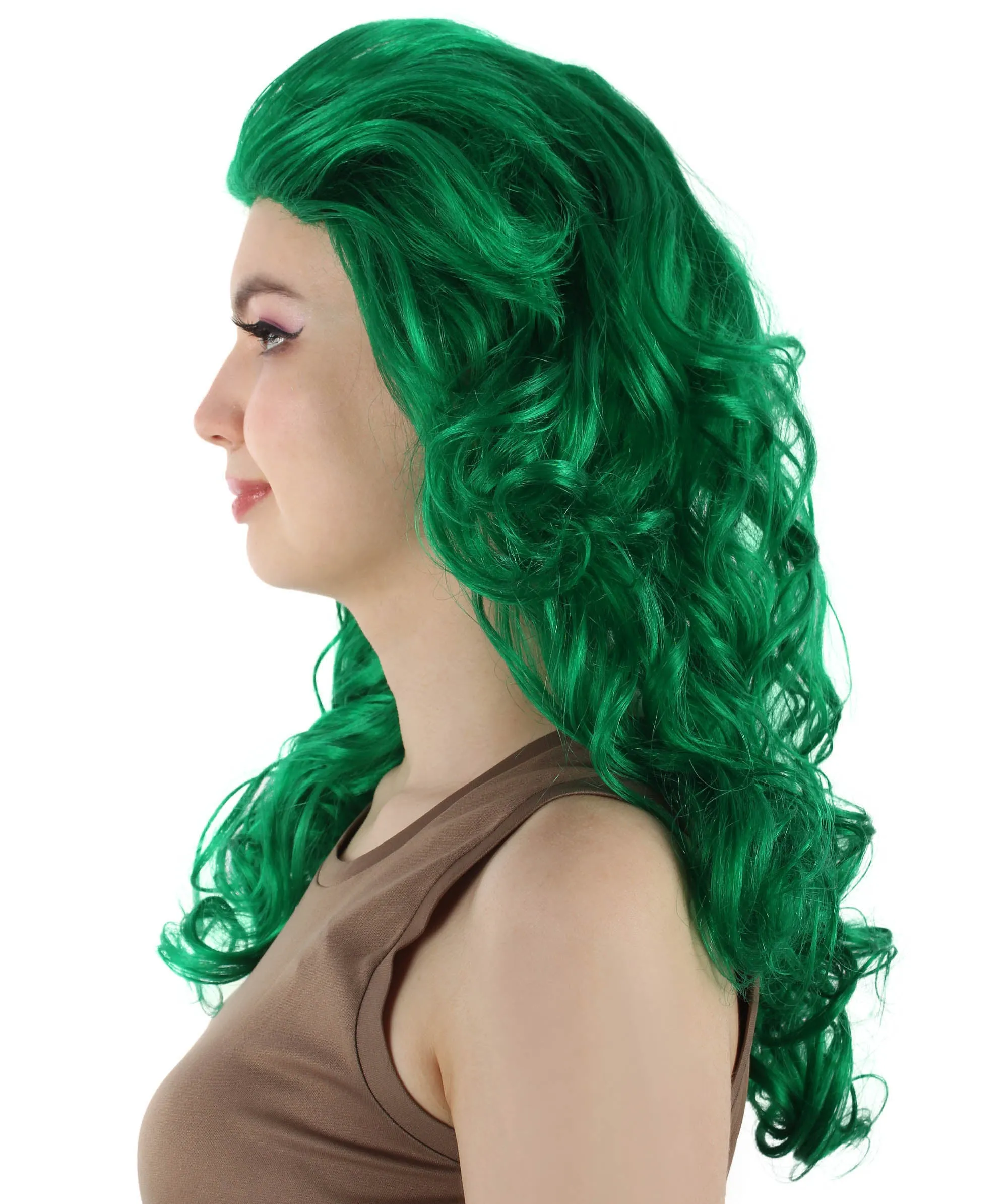 HPO Adult Women's Long Curly Country Singer Wig | Multiple Color Options