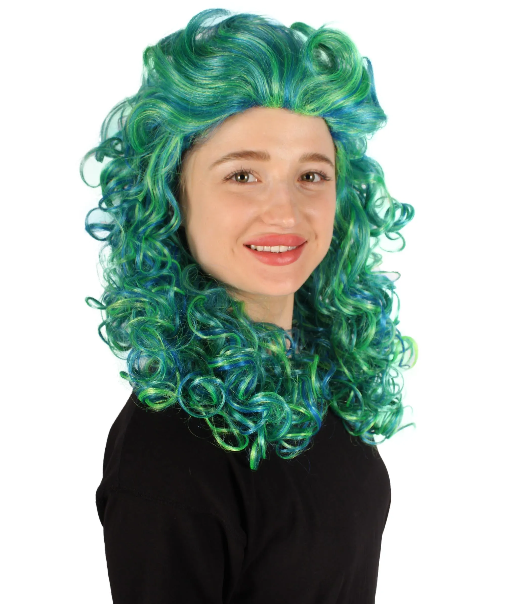 HPO Adult Women's Long Curly Country Singer Wig | Multiple Color Options