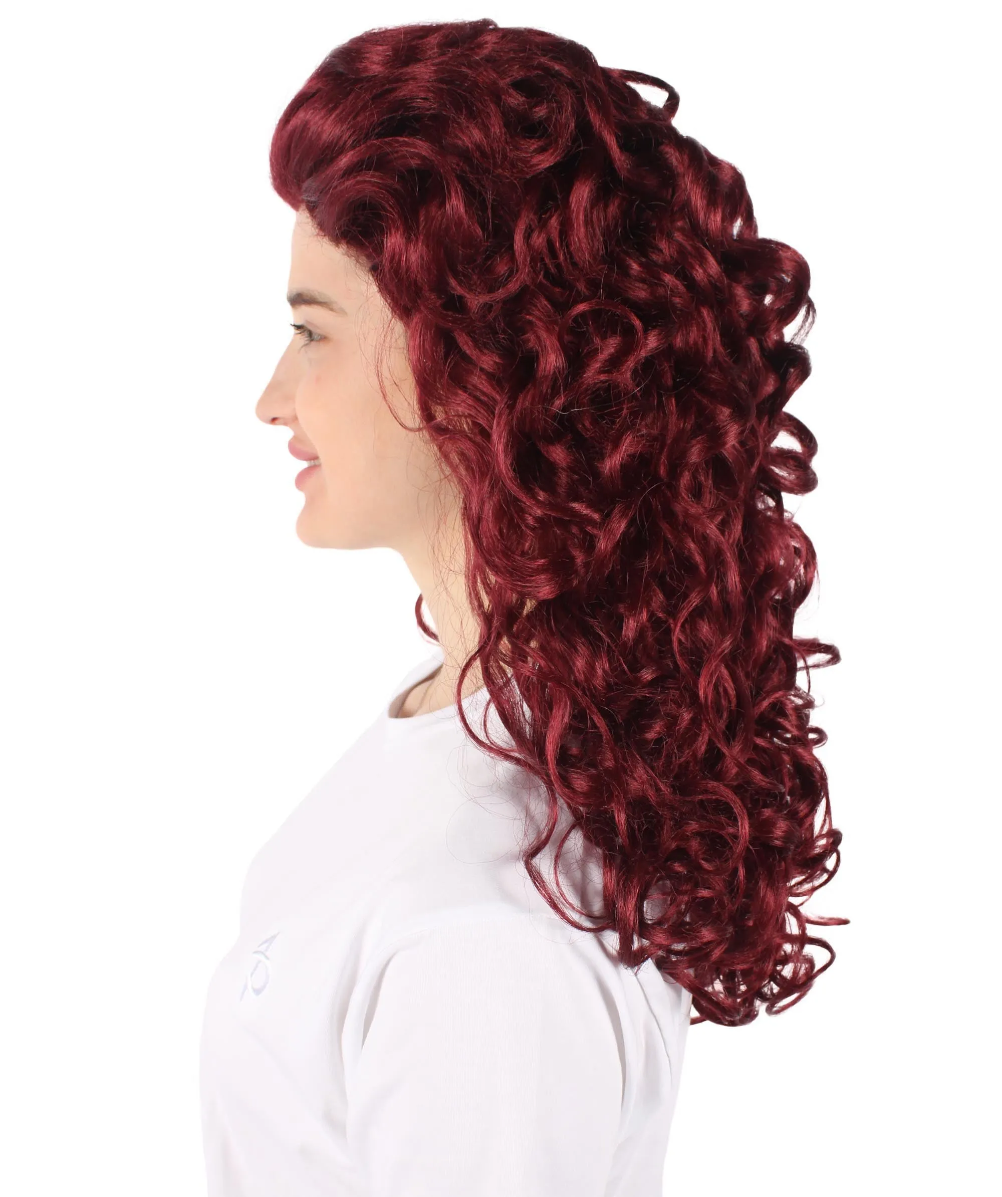 HPO Adult Women's Long Curly Country Singer Wig | Multiple Color Options