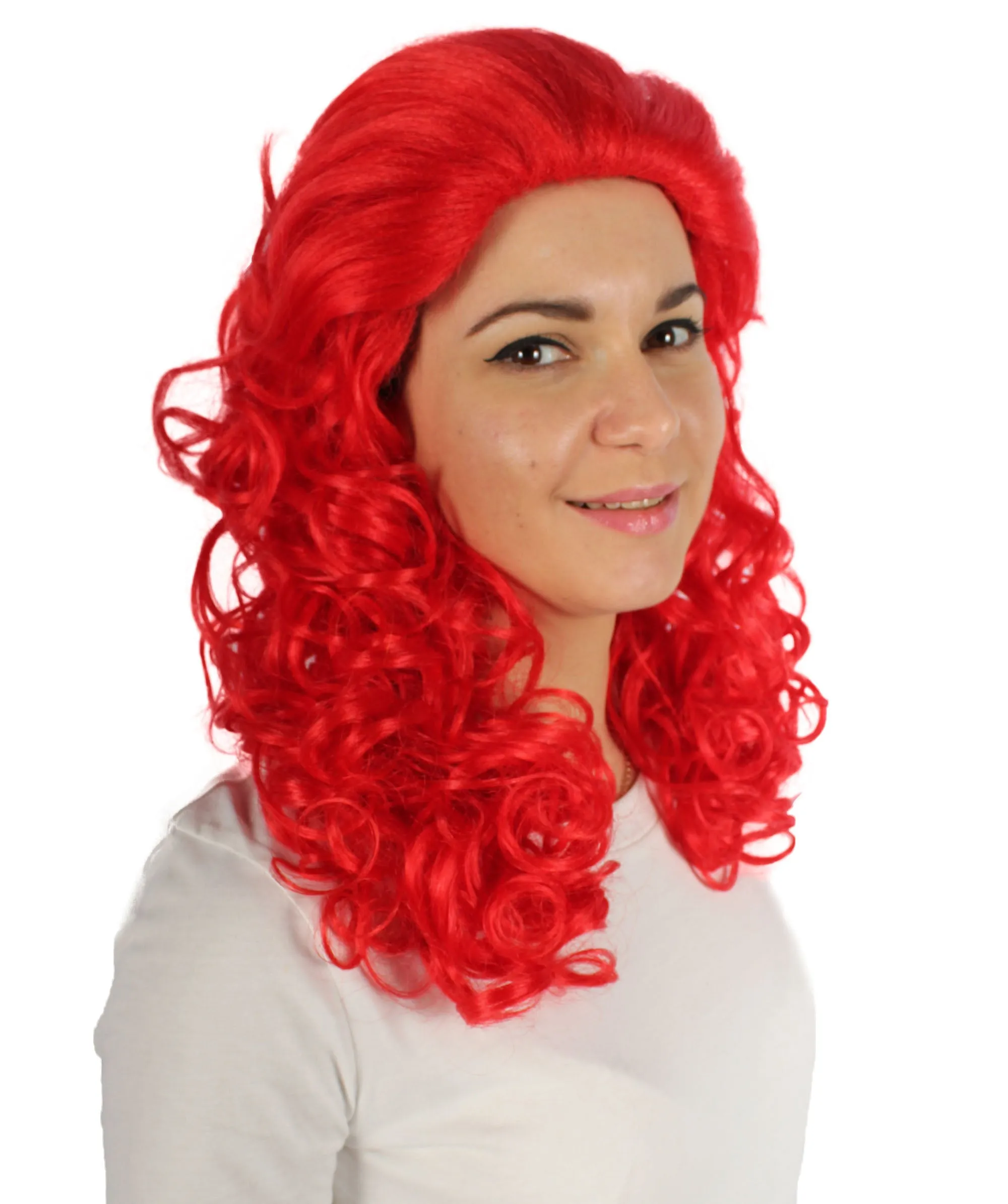 HPO Adult Women's Long Curly Country Singer Wig | Multiple Color Options
