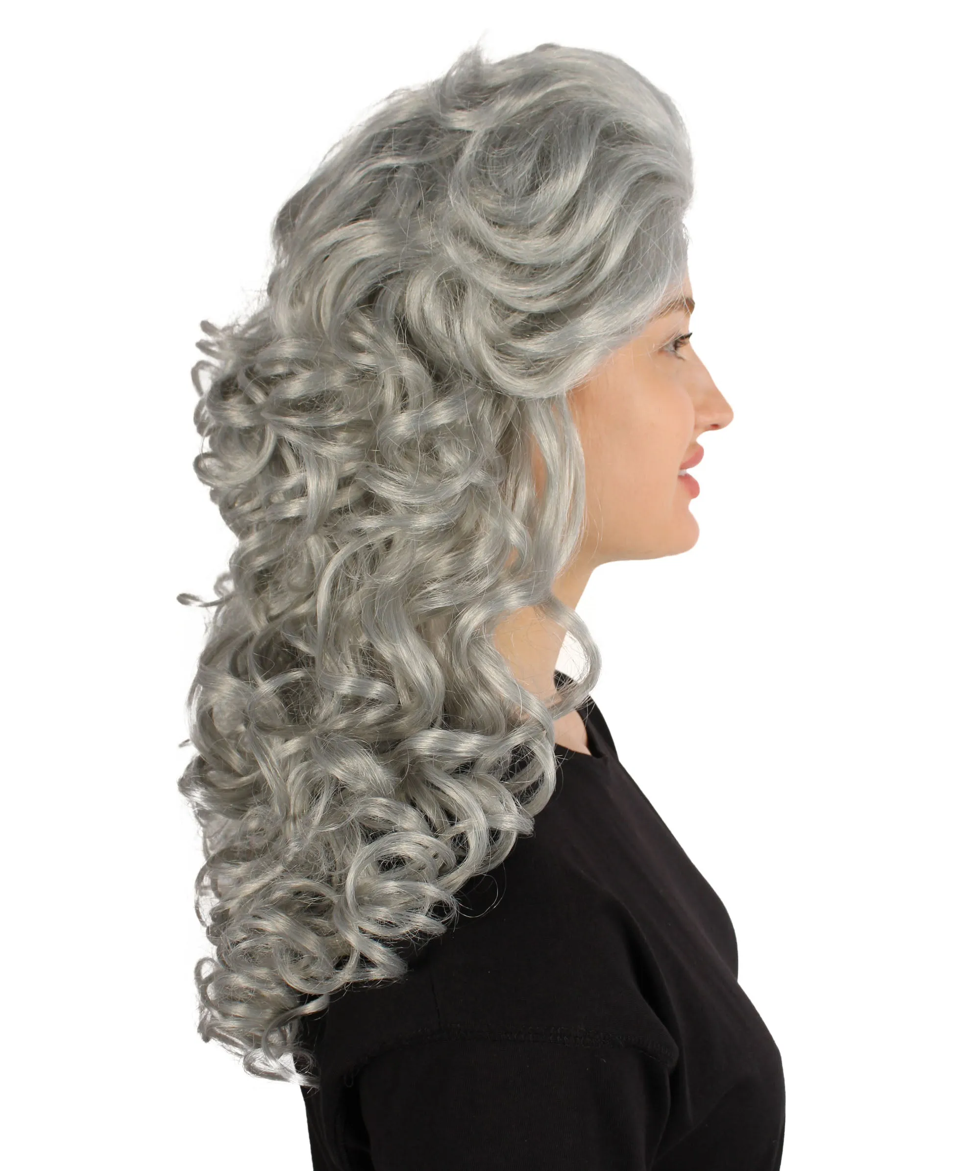 HPO Adult Women's Long Curly Country Singer Wig | Multiple Color Options