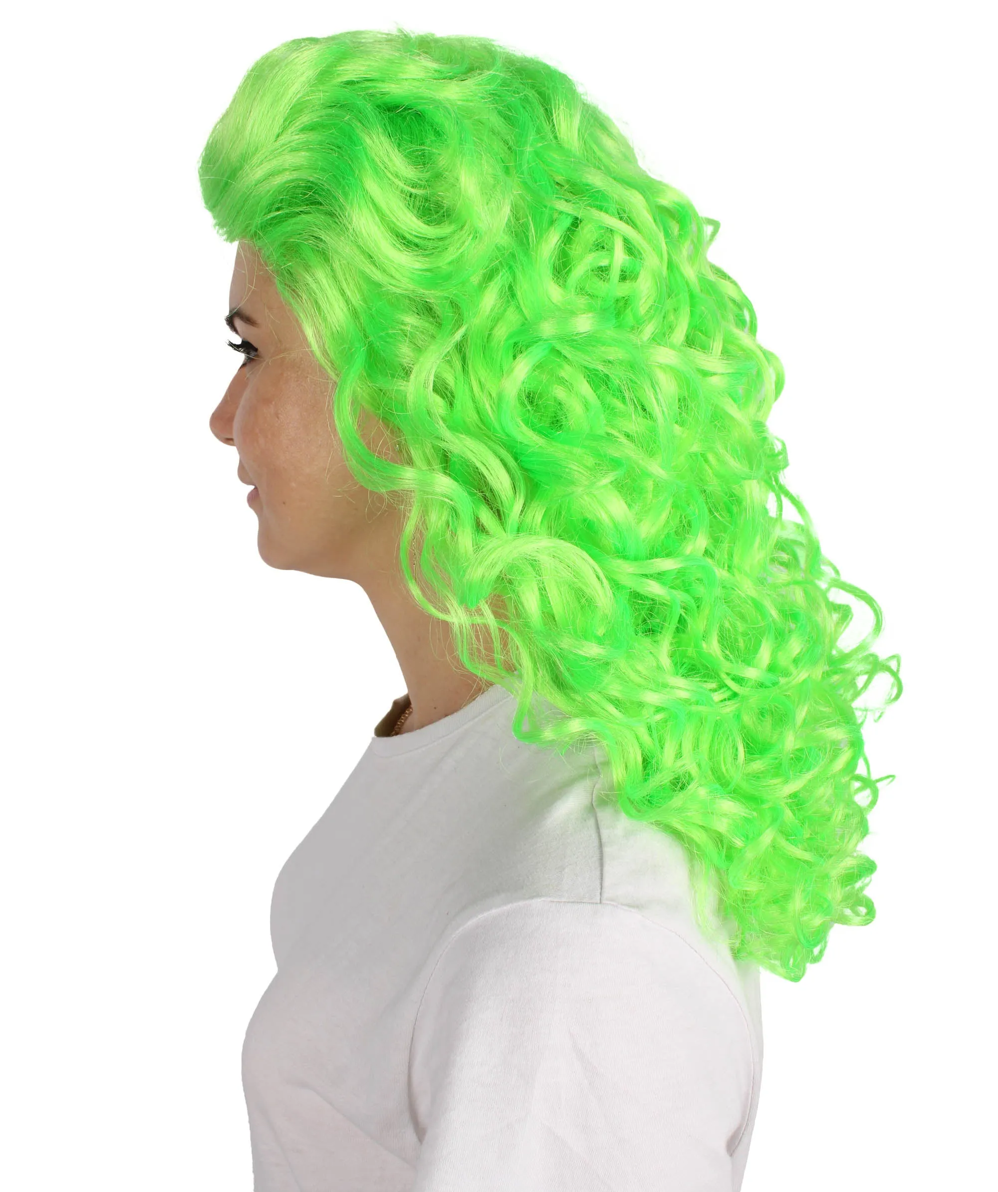 HPO Adult Women's Long Curly Country Singer Wig | Multiple Color Options