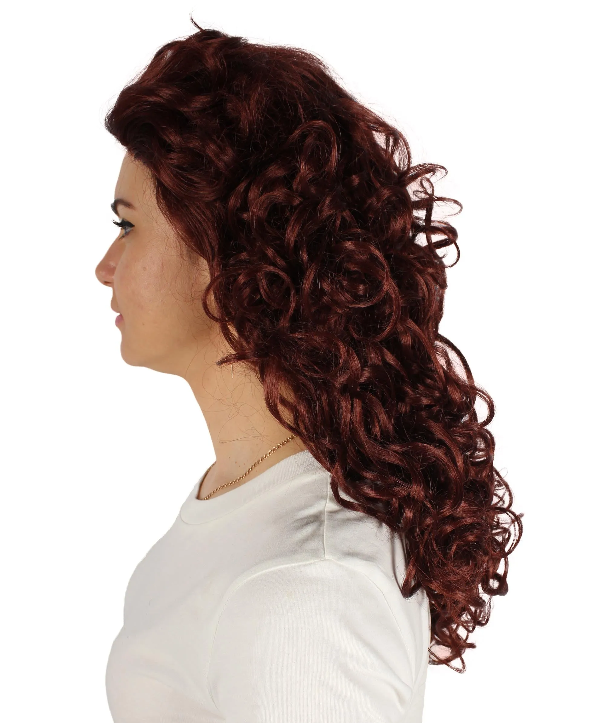HPO Adult Women's Long Curly Country Singer Wig | Multiple Color Options