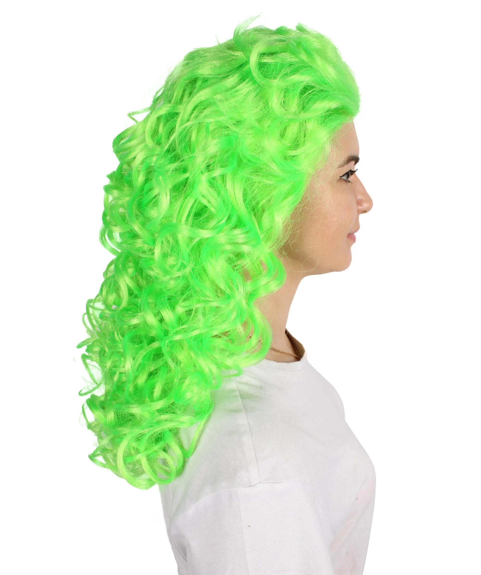 HPO Adult Women's Long Curly Country Singer Wig | Multiple Color Options