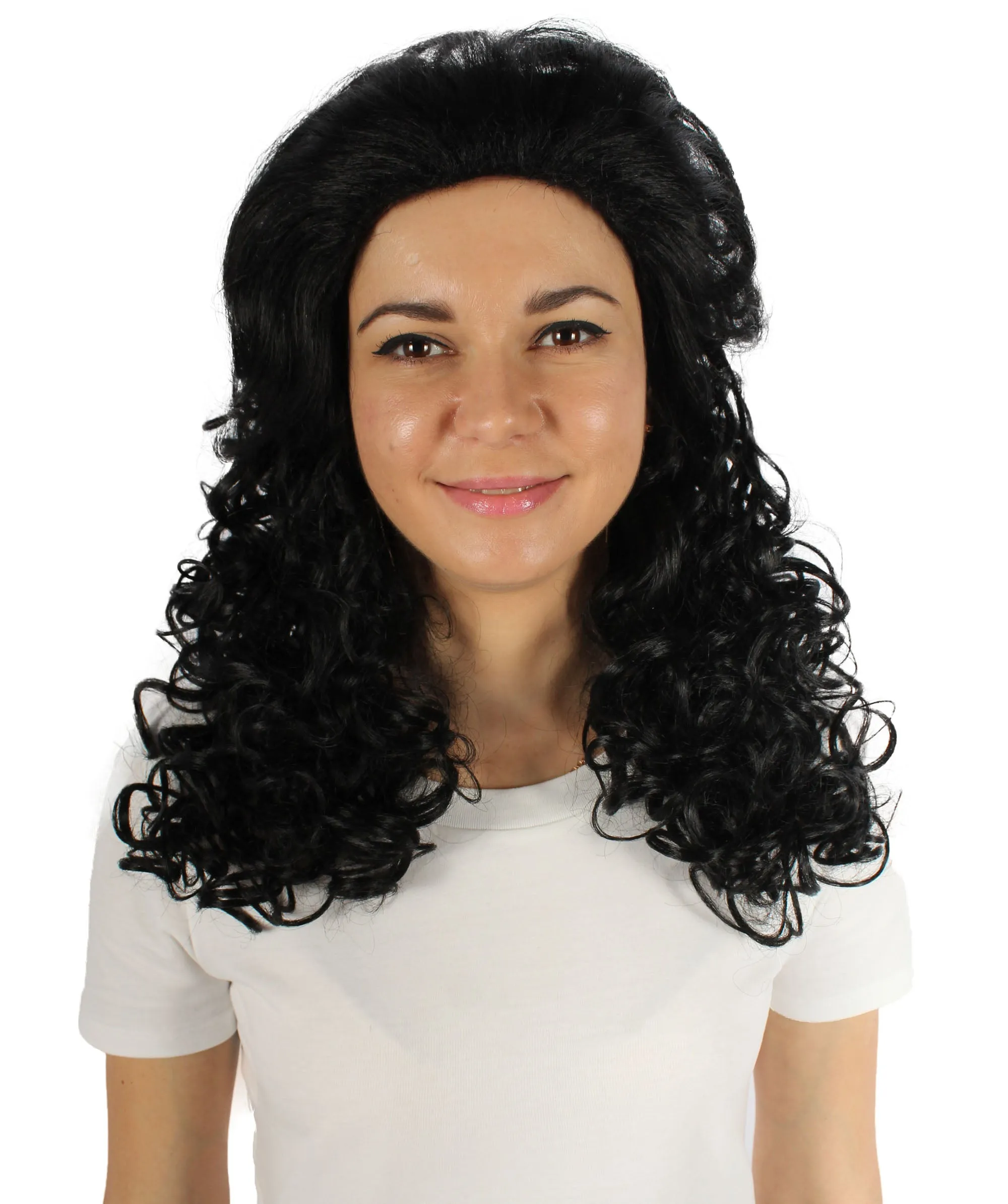 HPO Adult Women's Long Curly Country Singer Wig | Multiple Color Options