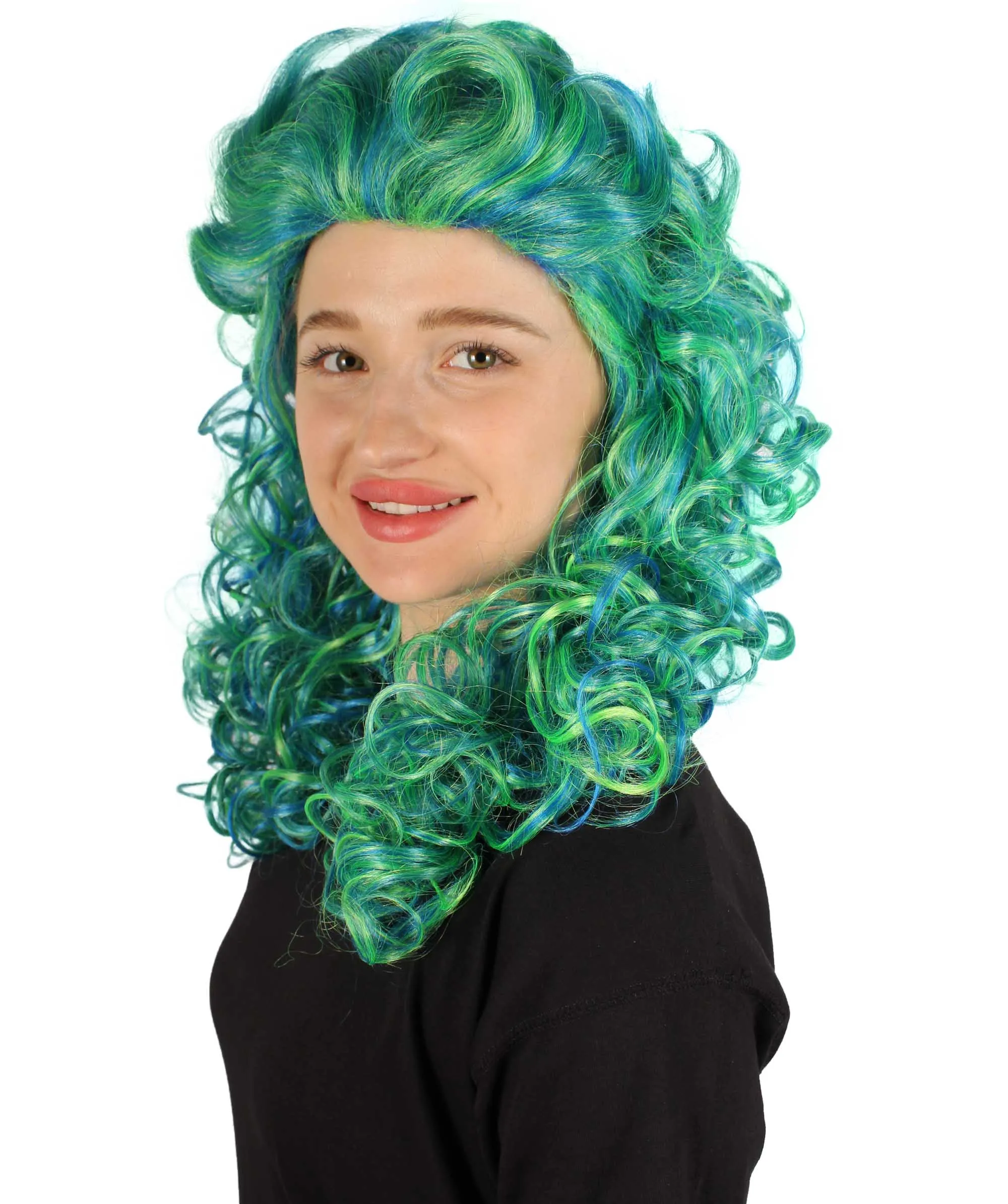 HPO Adult Women's Long Curly Country Singer Wig | Multiple Color Options