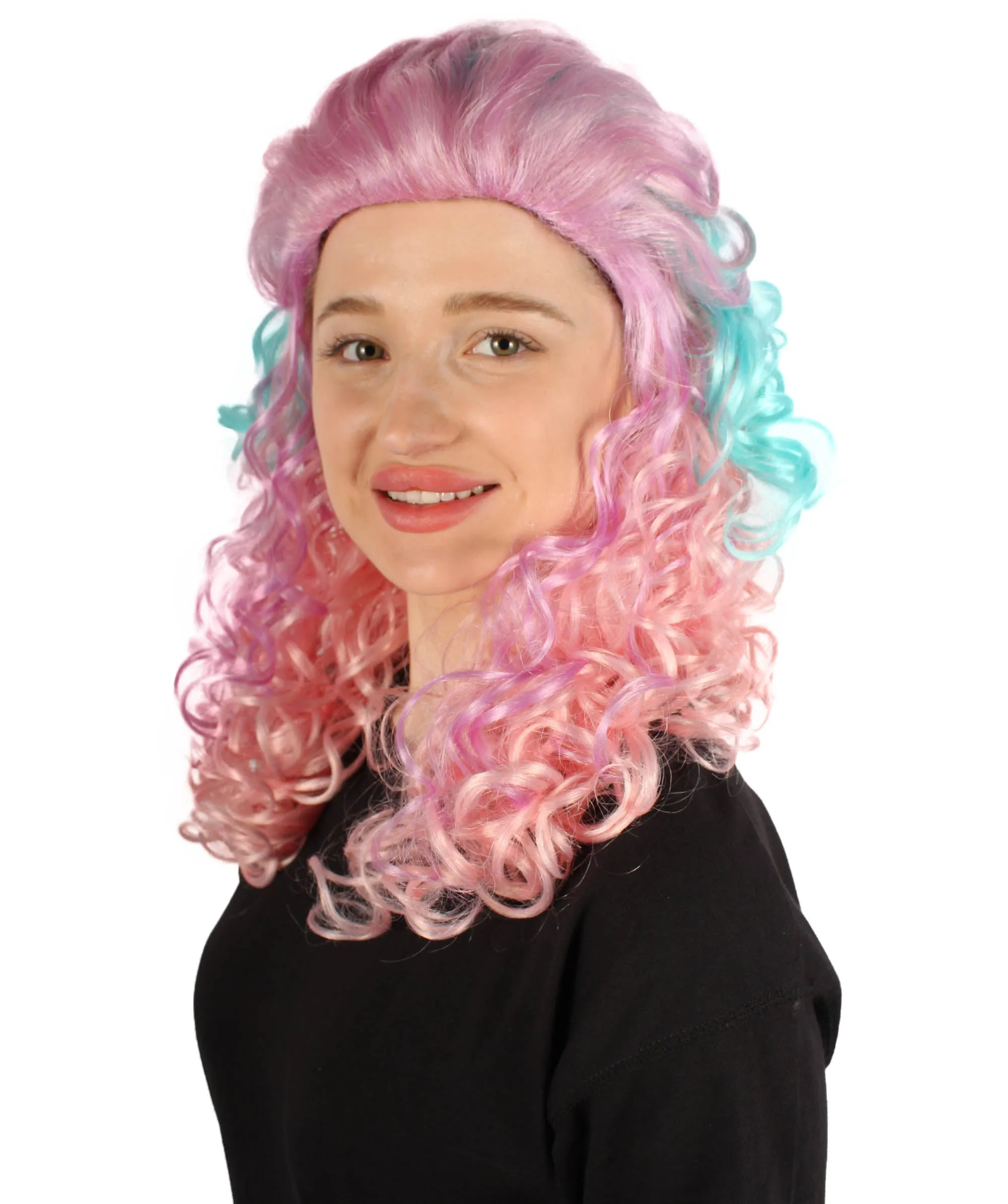 HPO Adult Women's Long Curly Country Singer Wig | Multiple Color Options