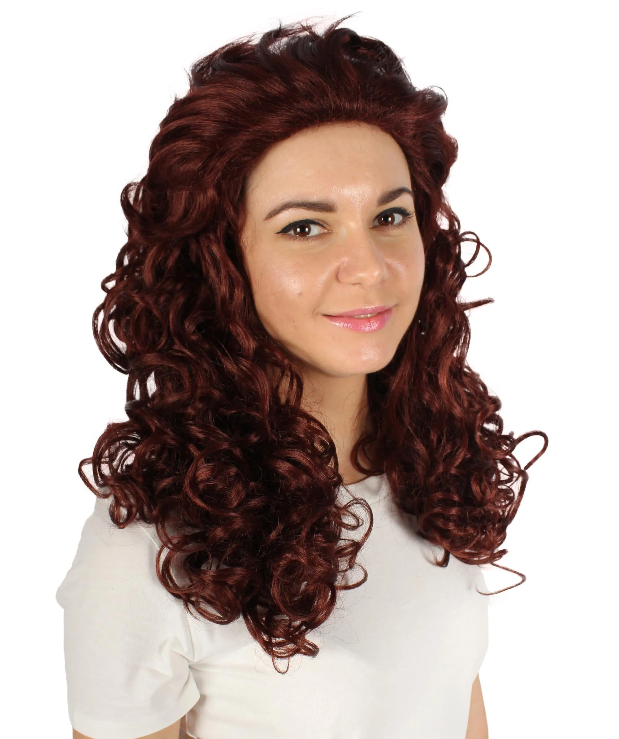 HPO Adult Women's Long Curly Country Singer Wig | Multiple Color Options