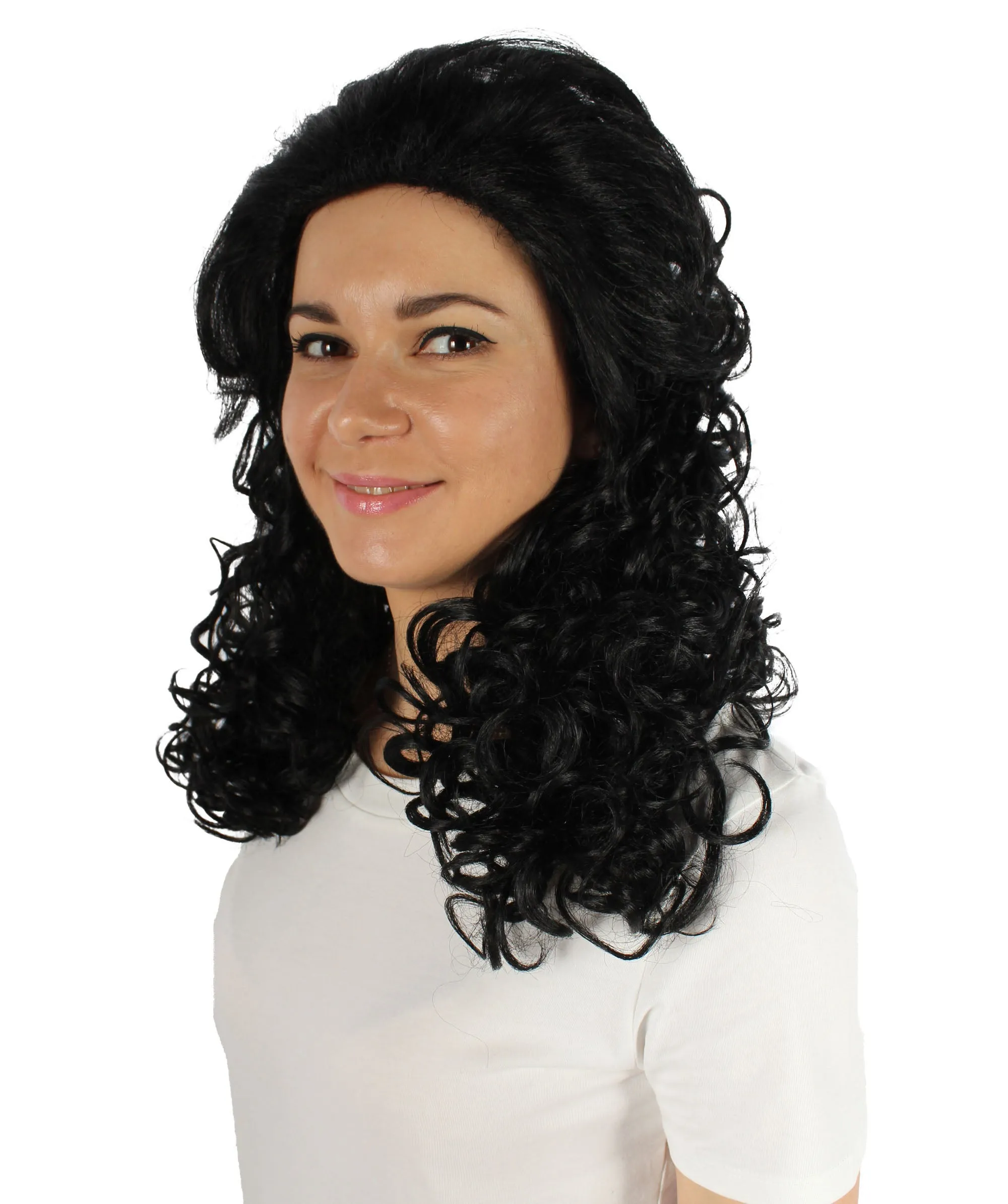 HPO Adult Women's Long Curly Country Singer Wig | Multiple Color Options