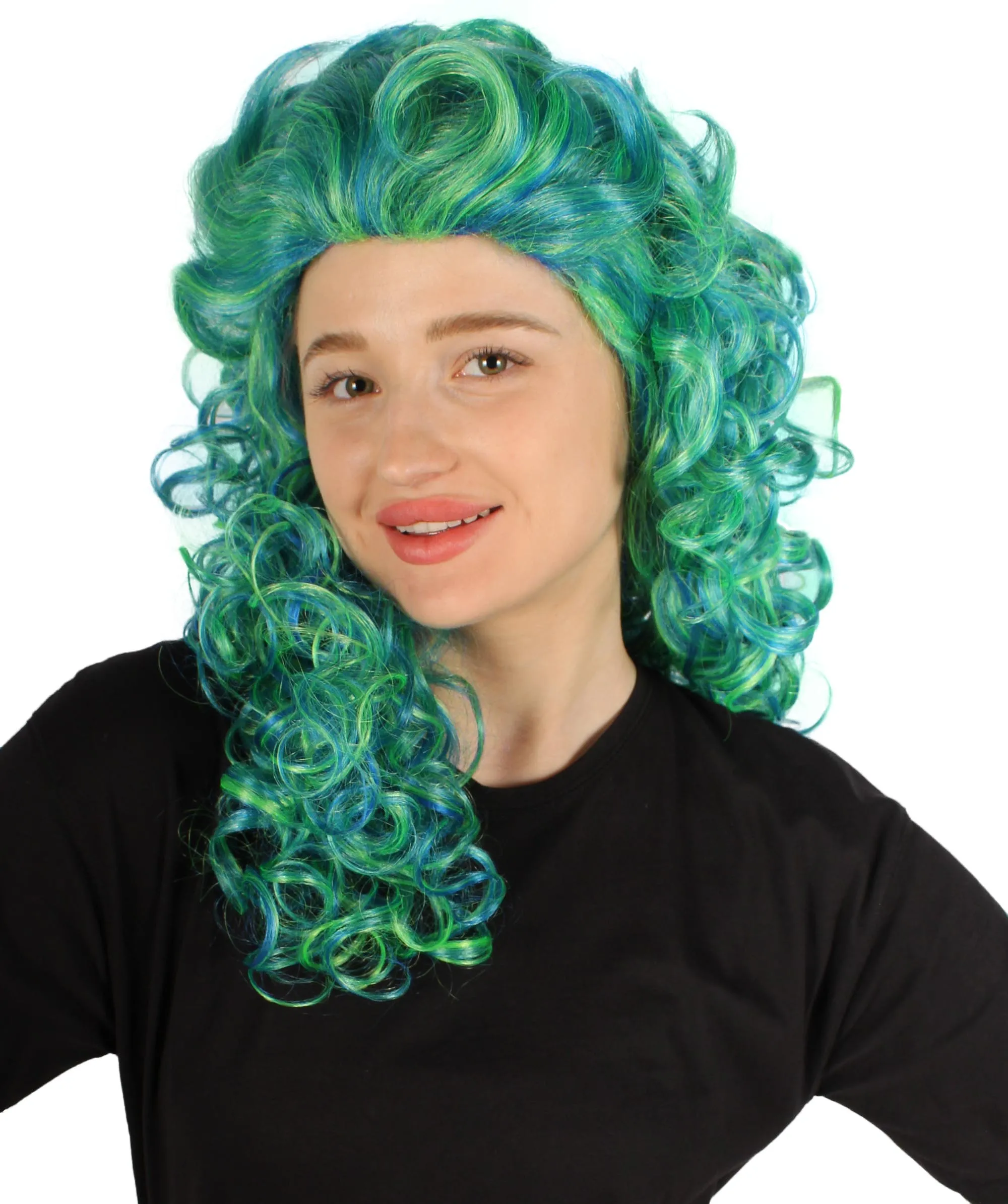 HPO Adult Women's Long Curly Country Singer Wig | Multiple Color Options