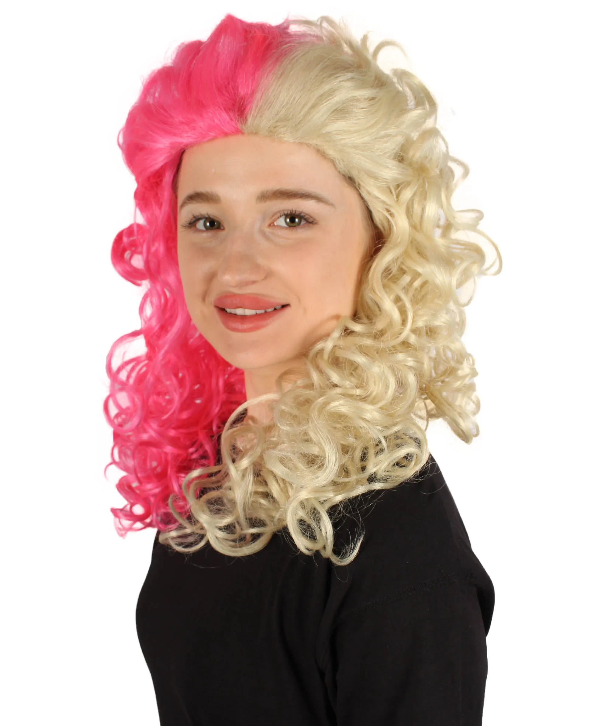 HPO Adult Women's Long Curly Country Singer Wig | Multiple Color Options
