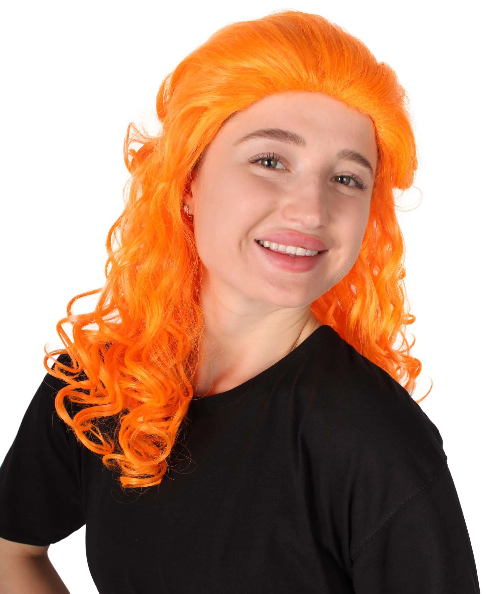 HPO Adult Women's Long Curly Country Singer Wig | Multiple Color Options