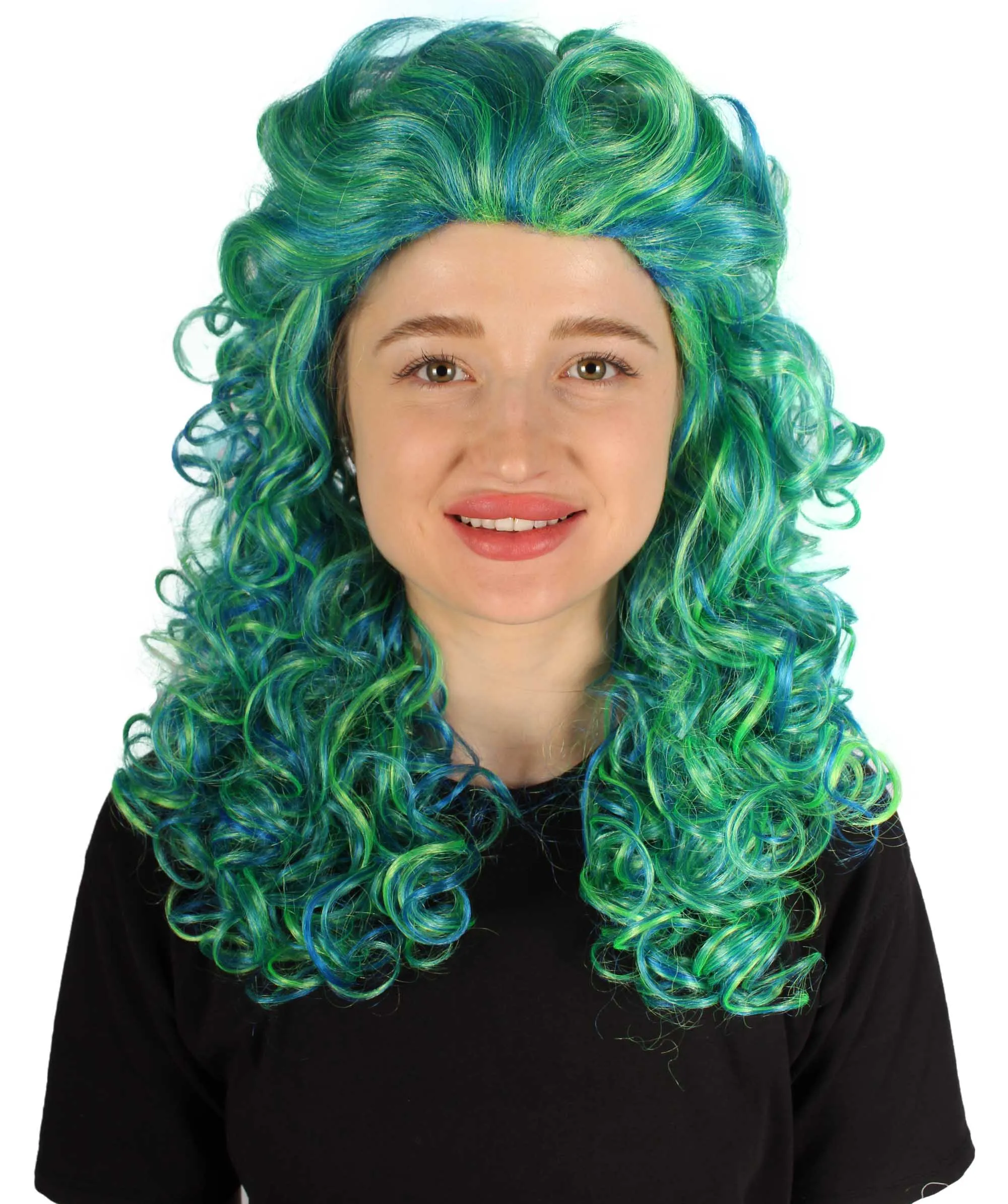 HPO Adult Women's Long Curly Country Singer Wig | Multiple Color Options