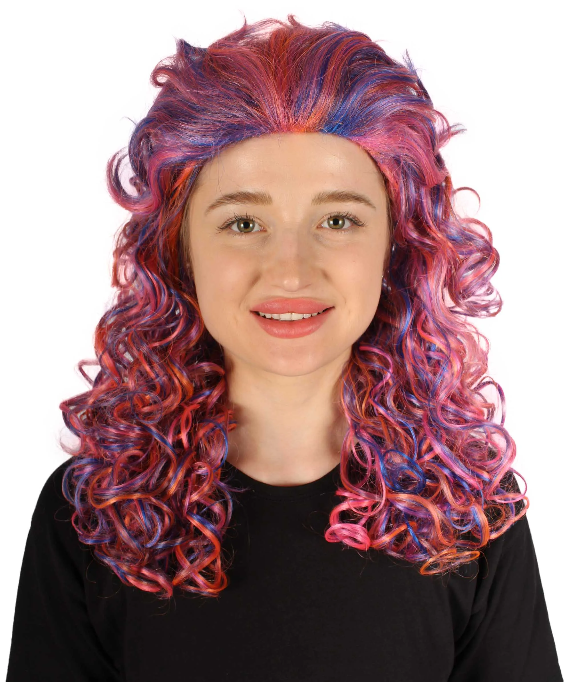 HPO Adult Women's Long Curly Country Singer Wig | Multiple Color Options