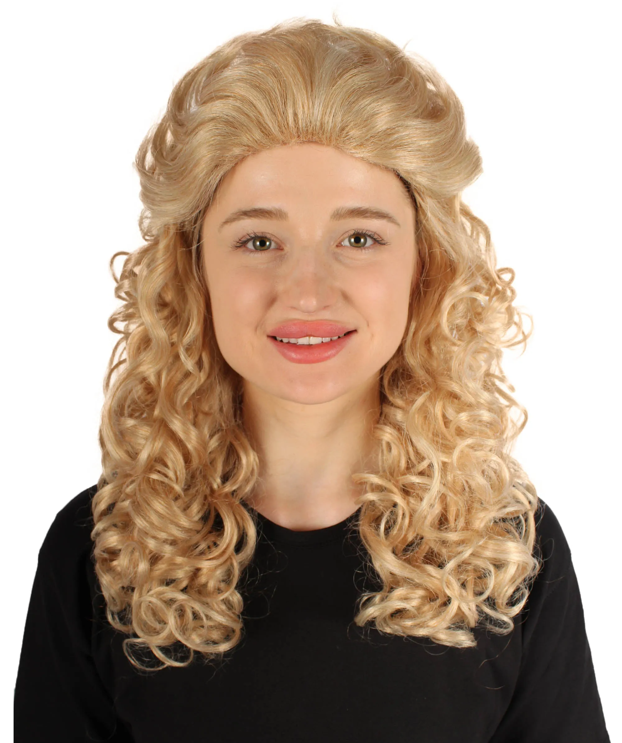 HPO Adult Women's Long Curly Country Singer Wig | Multiple Color Options