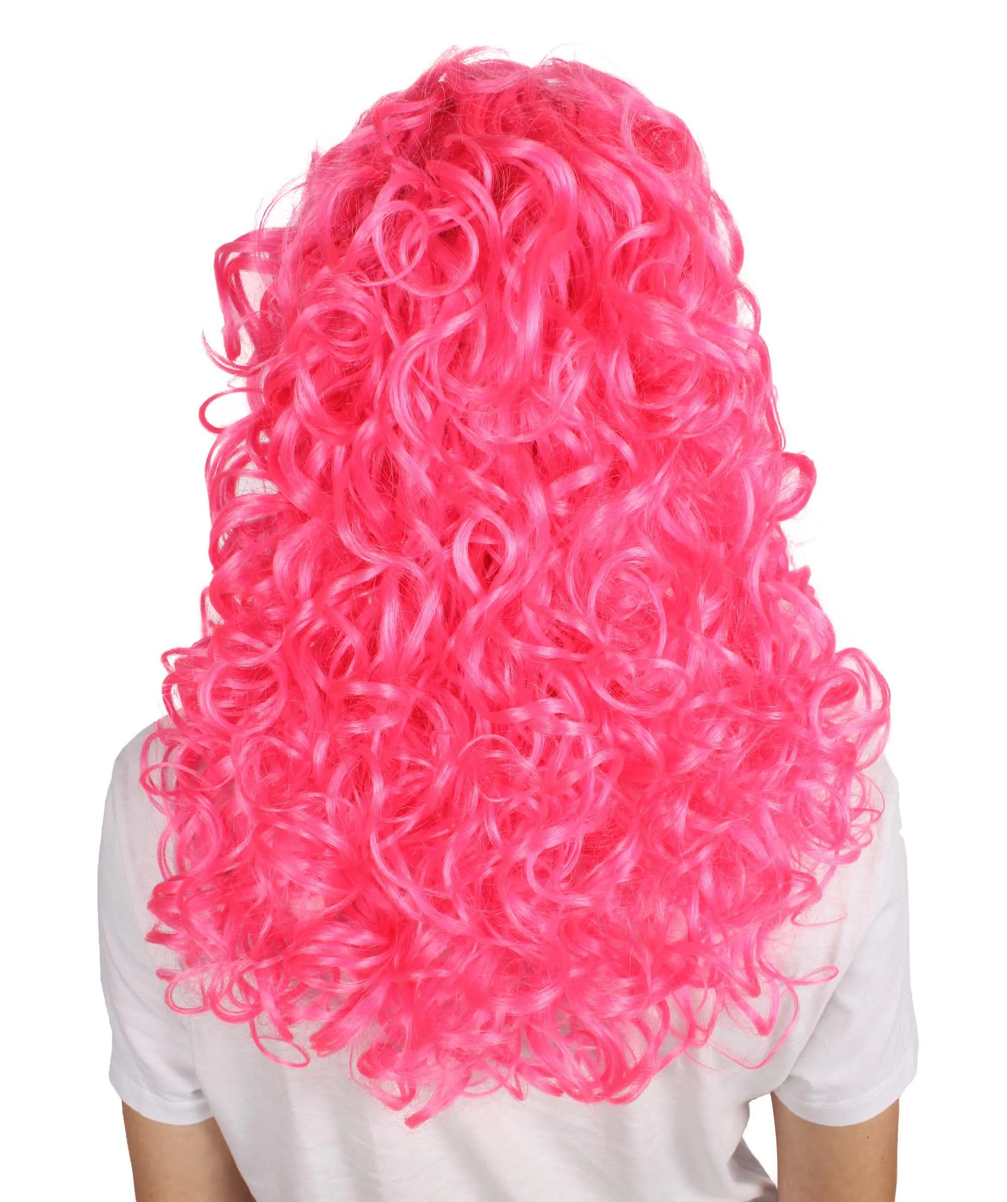 HPO Adult Women's Long Curly Country Singer Wig | Multiple Color Options